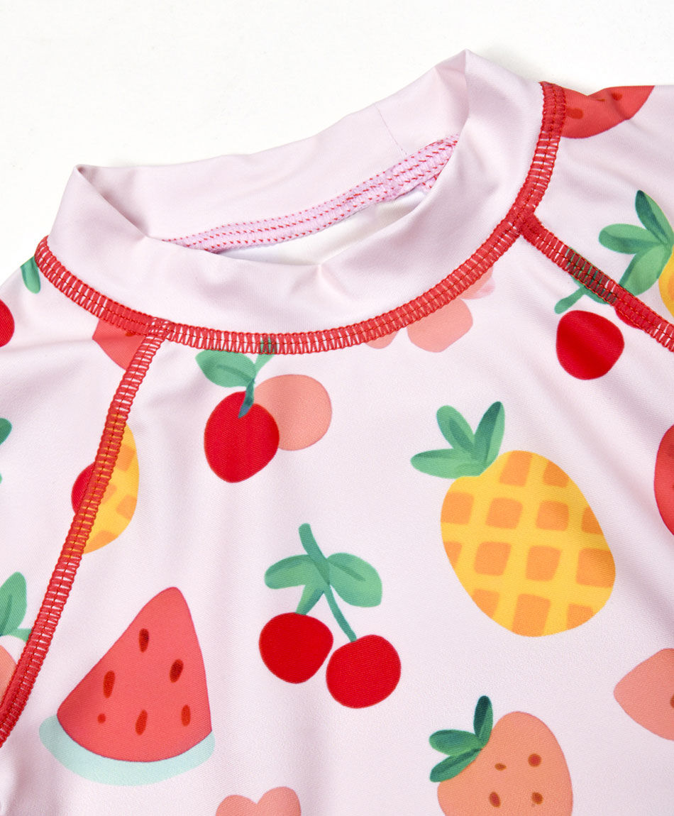 Polera para agua beb&eacute; frutas