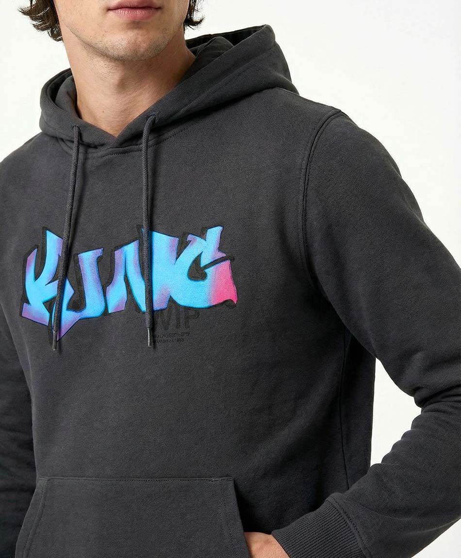 Poler&oacute;n hombre print delantero