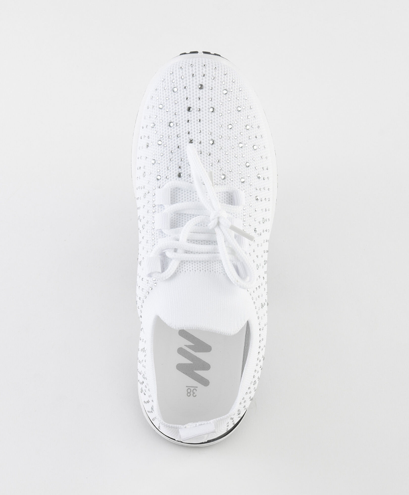 Zapatilla mujer piedritas blanca Zapatilla mujer piedritas blanca