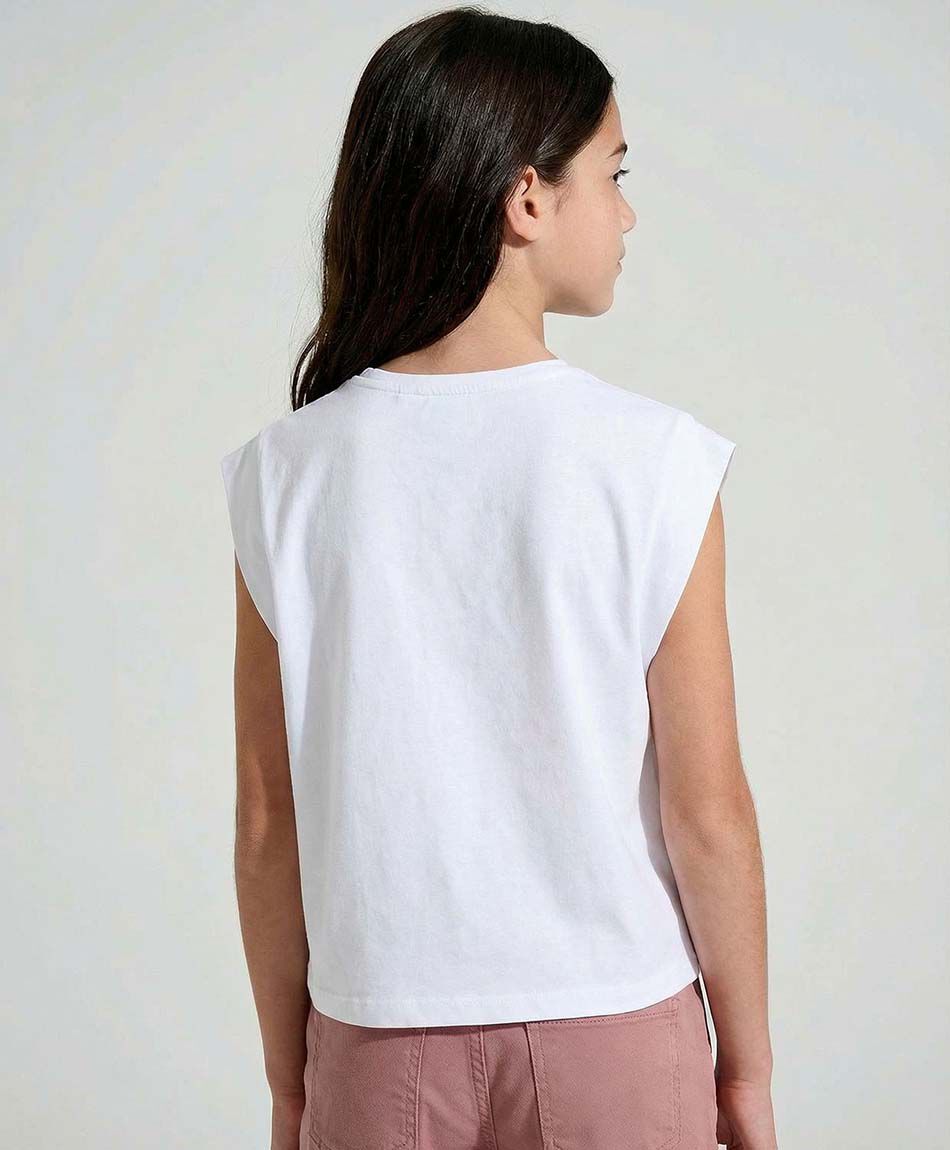 Polera ni&ntilde;a flores