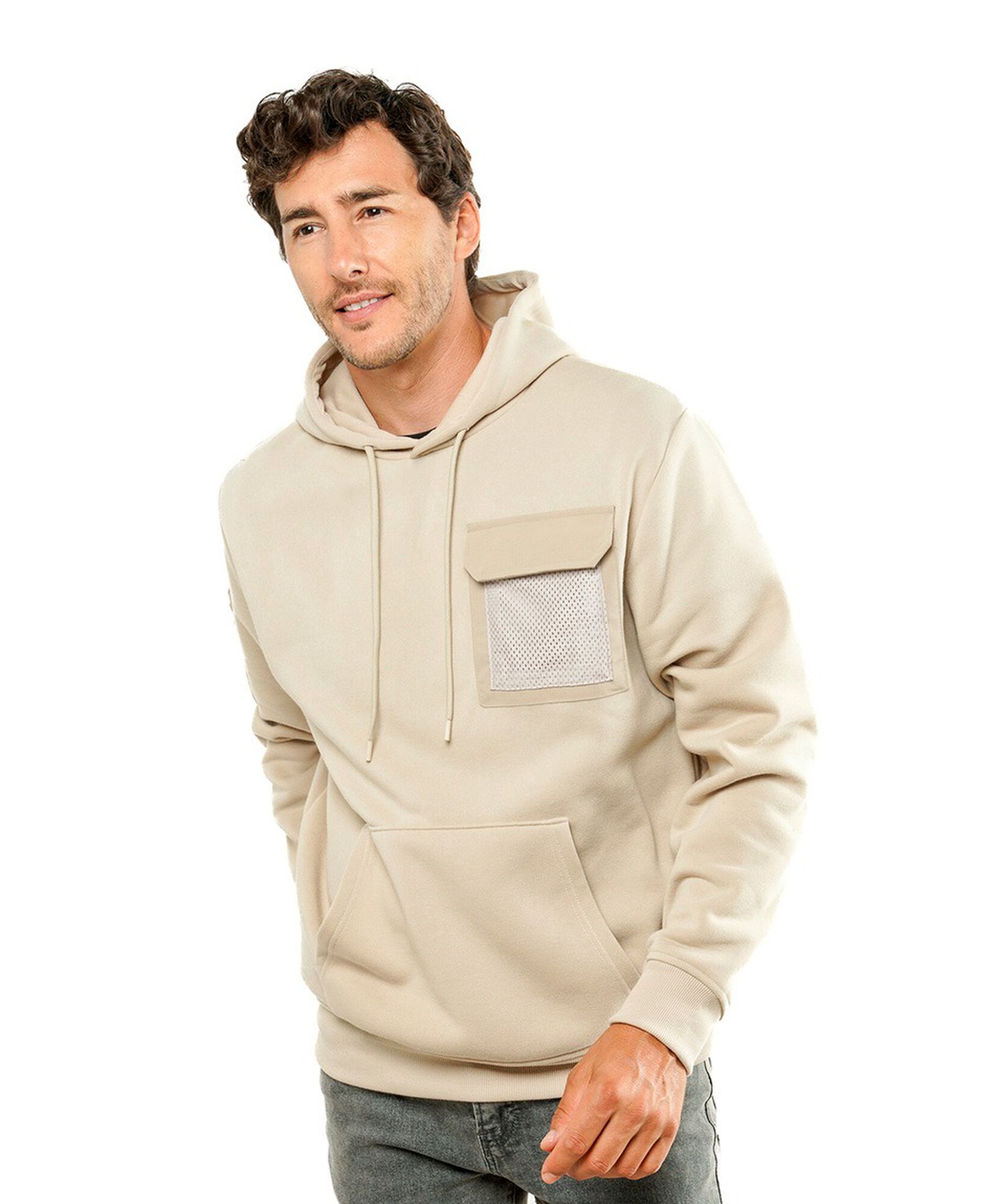 Polerón hombre bolsillo malla Polerón hombre bolsillo malla