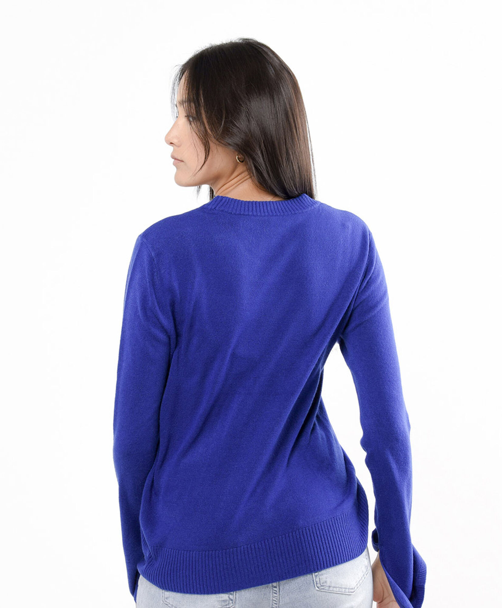 Sweater mujer liso azul Sweater mujer liso azul
