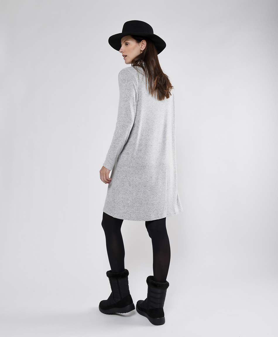 Vestido hasta la rodilla mujer liso