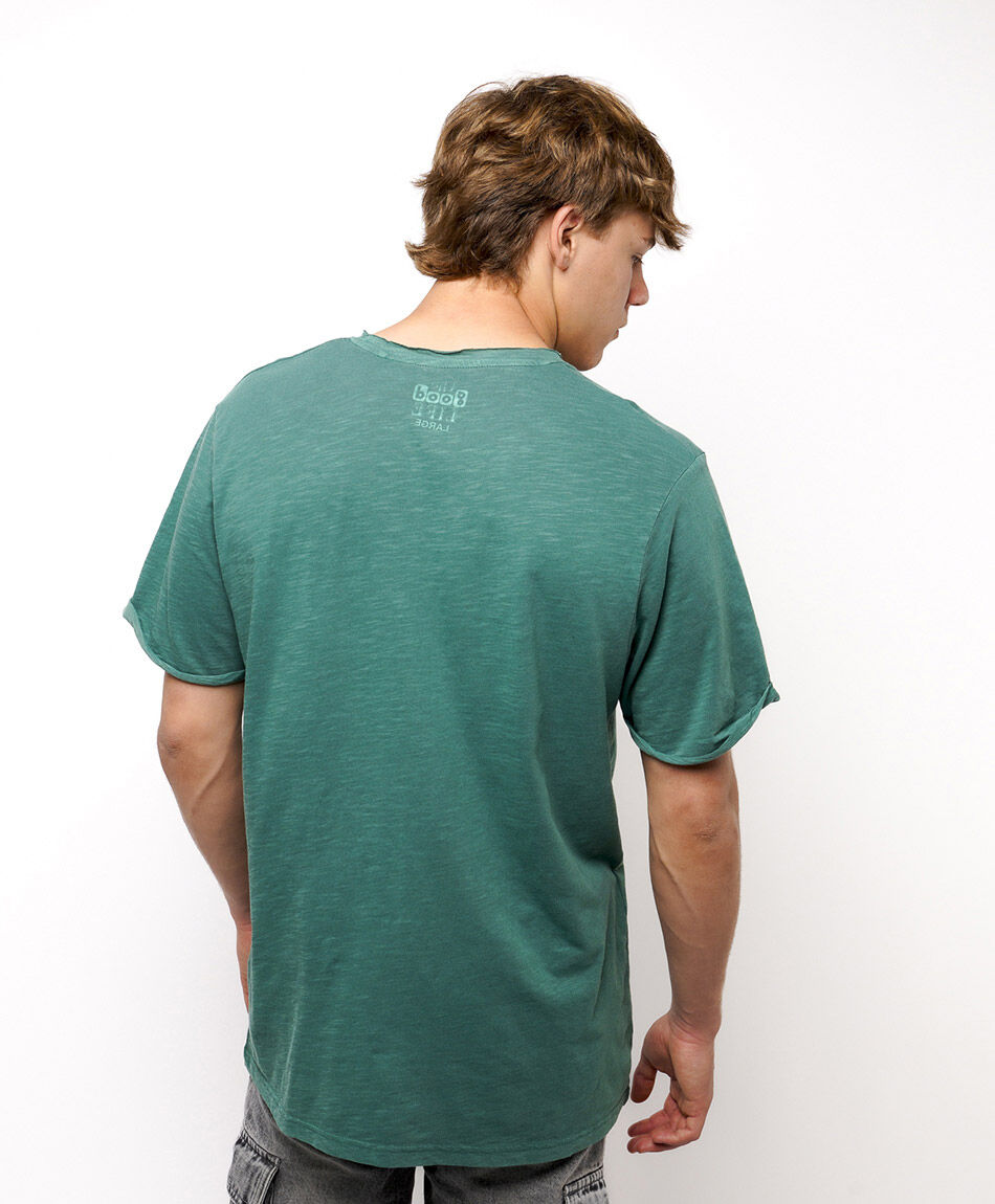 Polera hombre b&aacute;sica frase