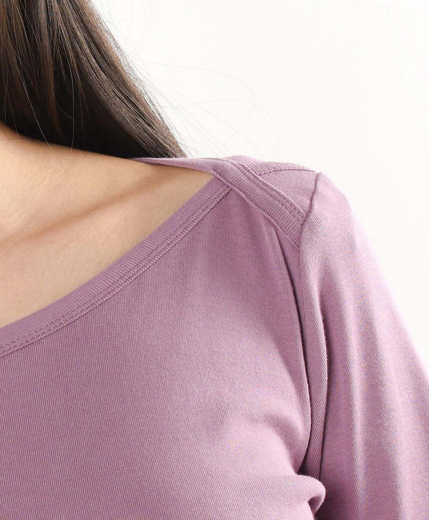 Polera mujer cuello ancho lisa Polera mujer cuello ancho lisa