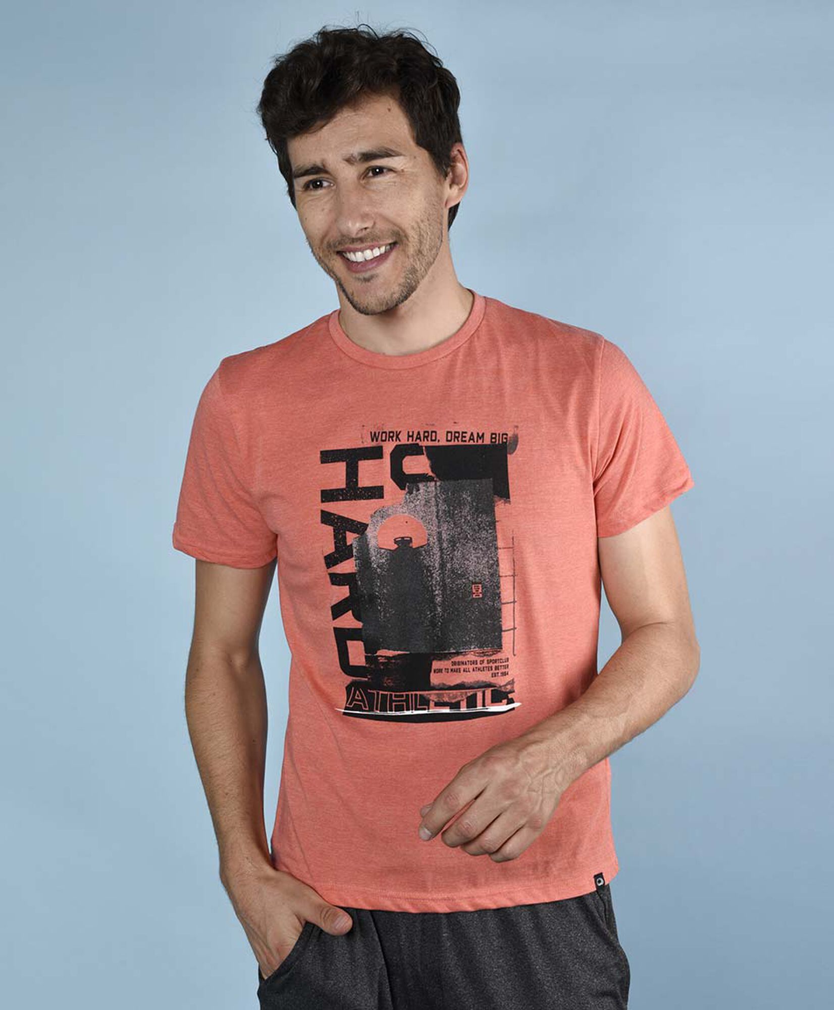Polera deportiva manga corta cuello redondo Polera deportiva manga corta cuello redondo