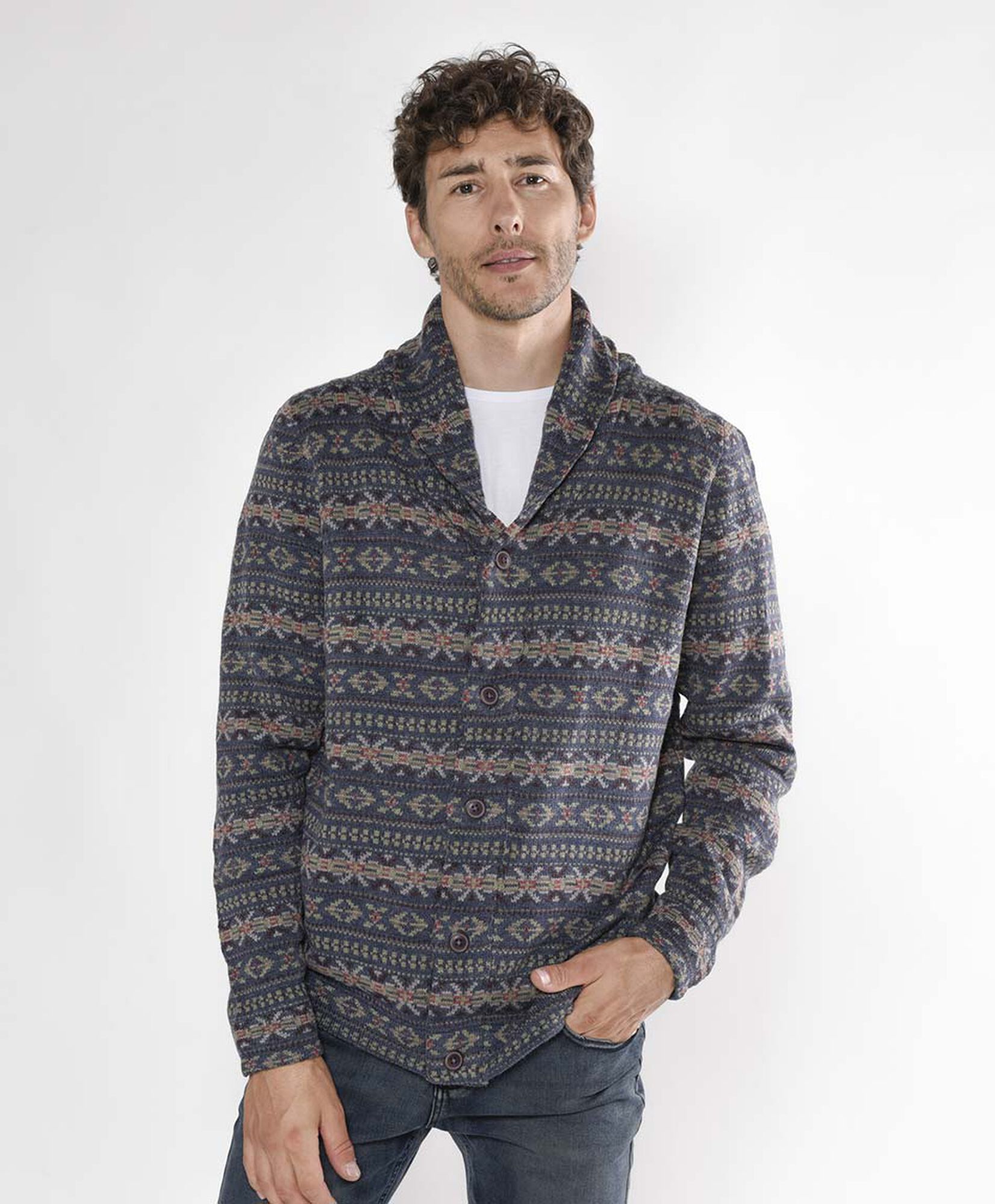 Sweater hombre nórdico botones Sweater hombre nórdico botones