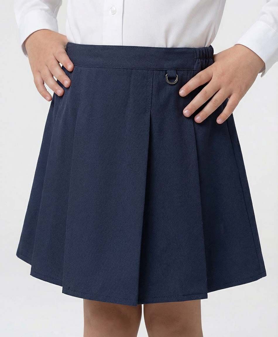 Falda escolar elasticada navy