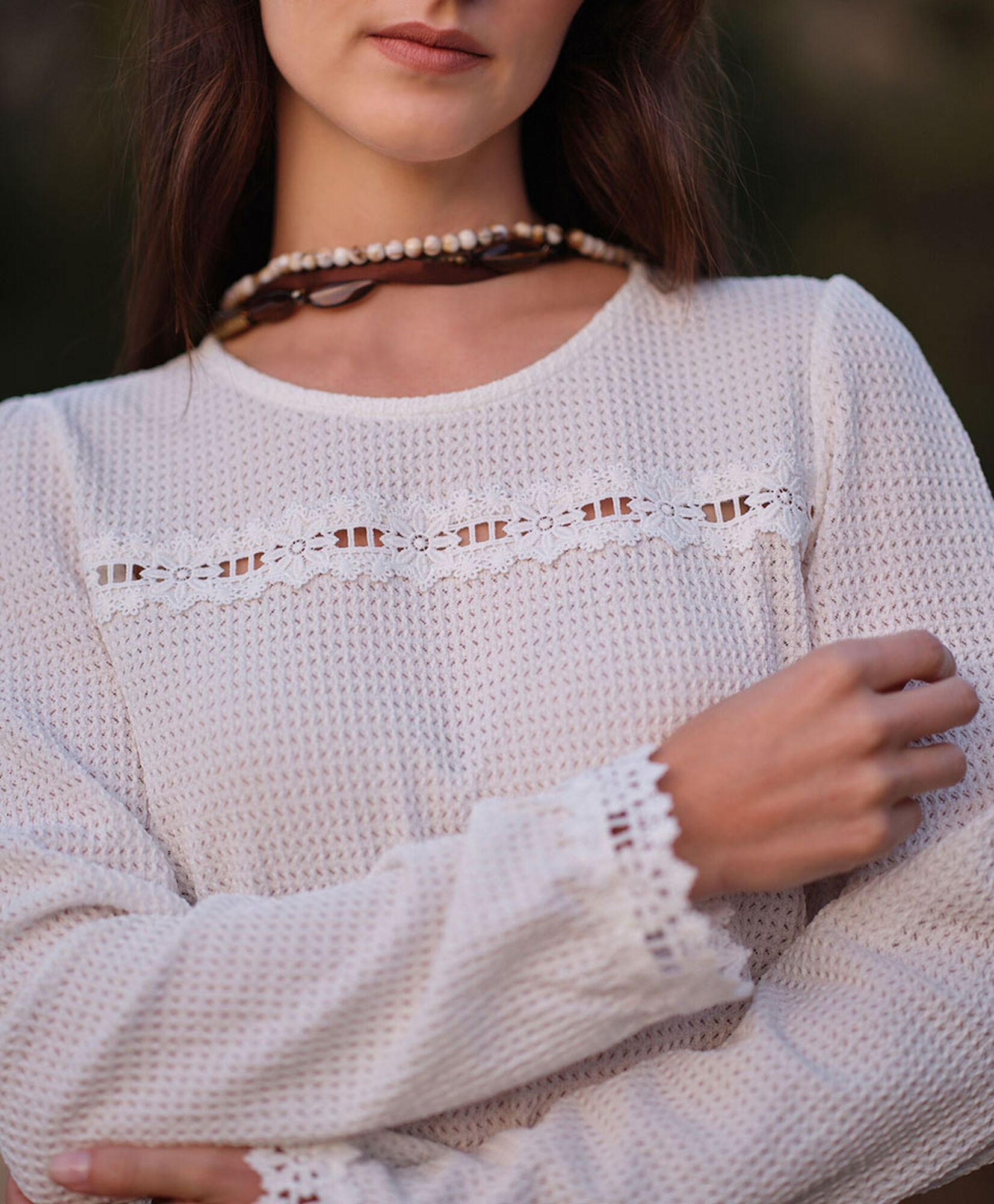 Polera mujer encaje Polera mujer encaje