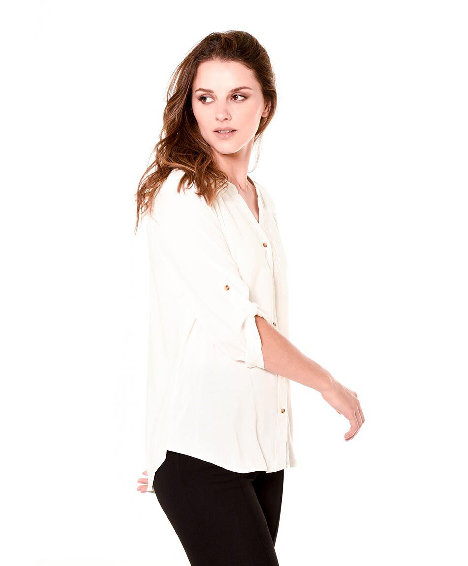 Blusa mao botones