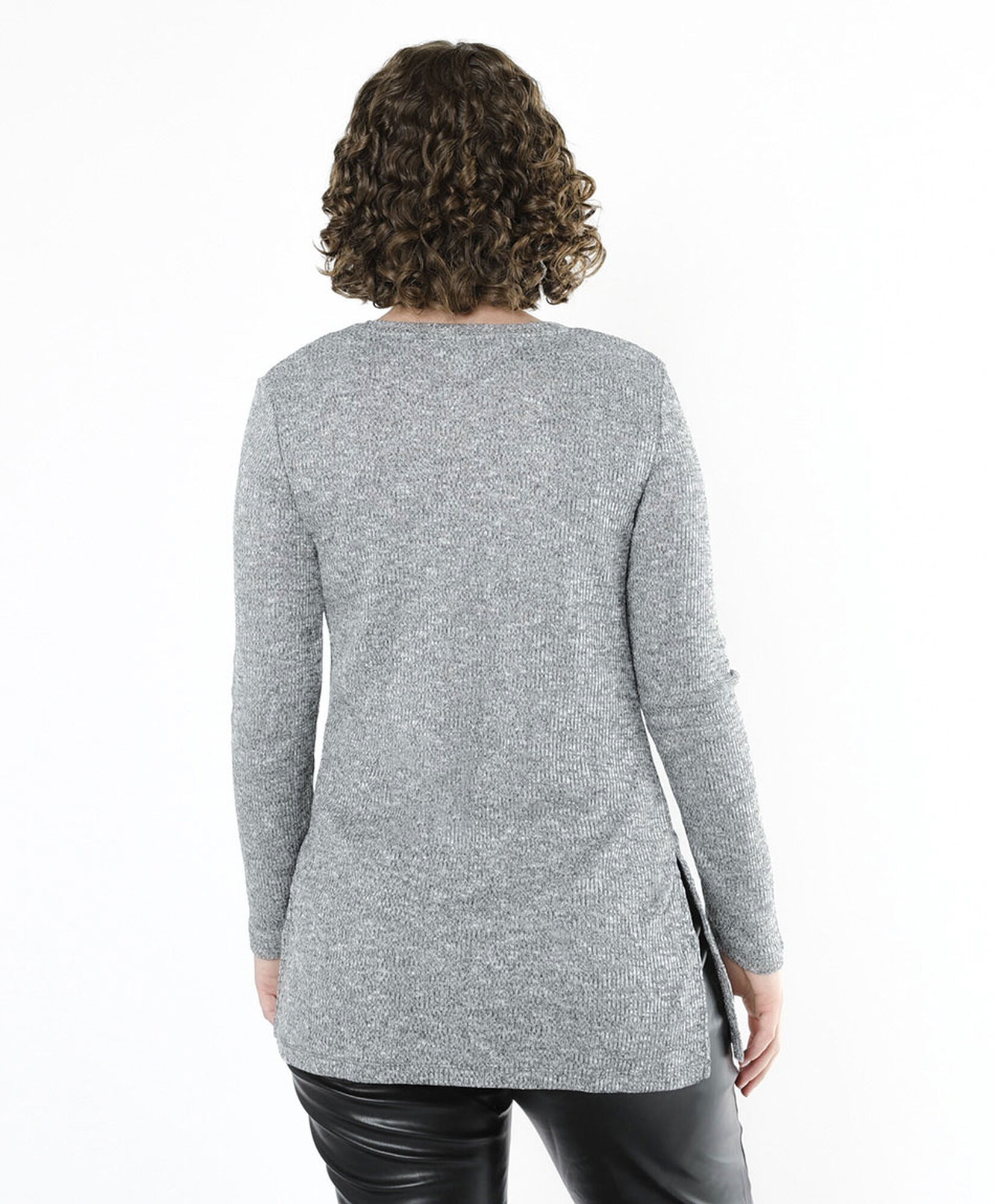 Polera mujer estilo tejida larga Polera mujer estilo tejida larga