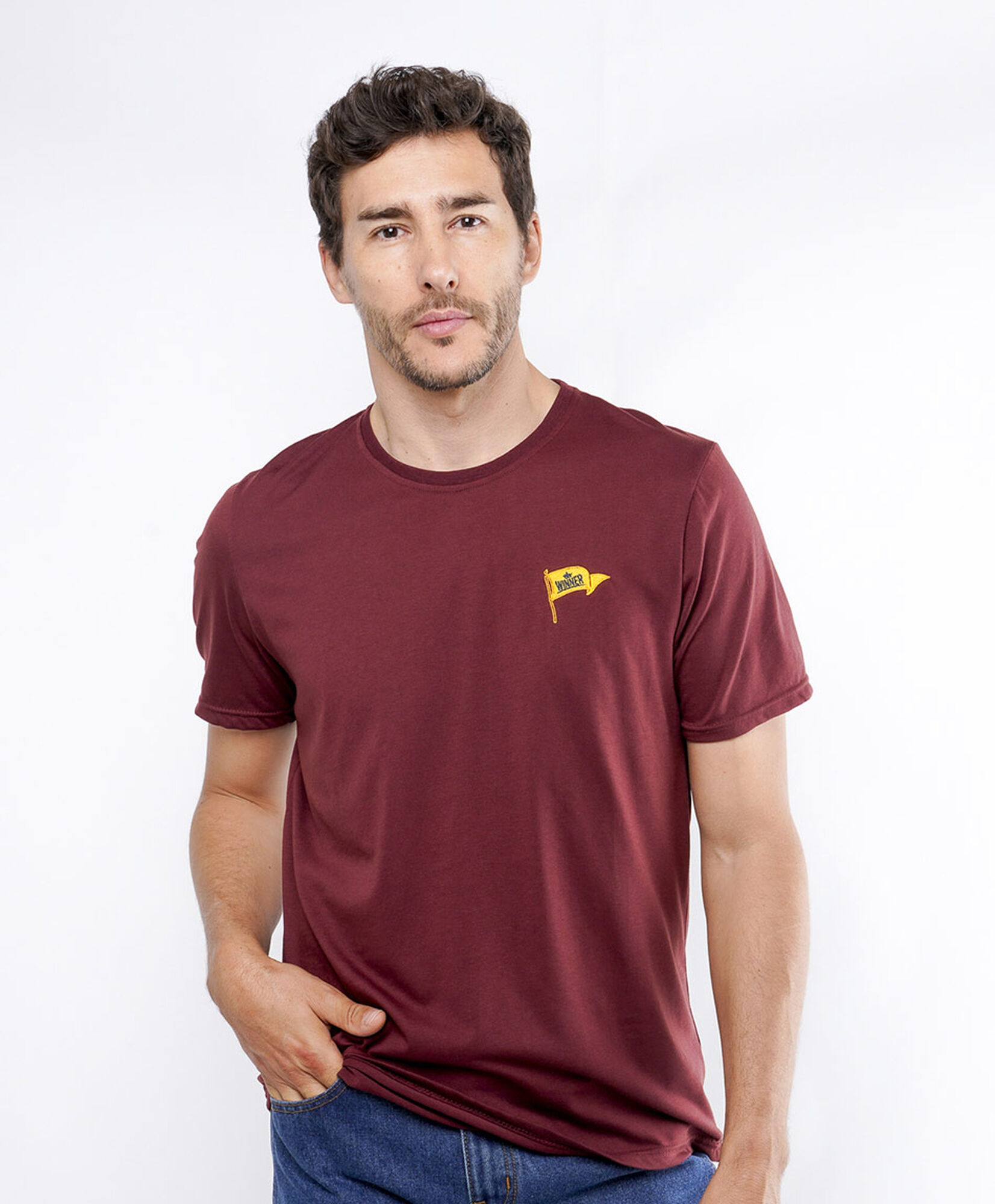 Polera hombre lisa bandera Polera hombre lisa bandera