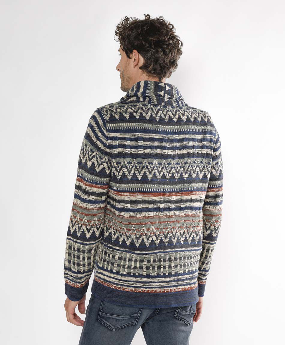 Sweater hombre zig zag