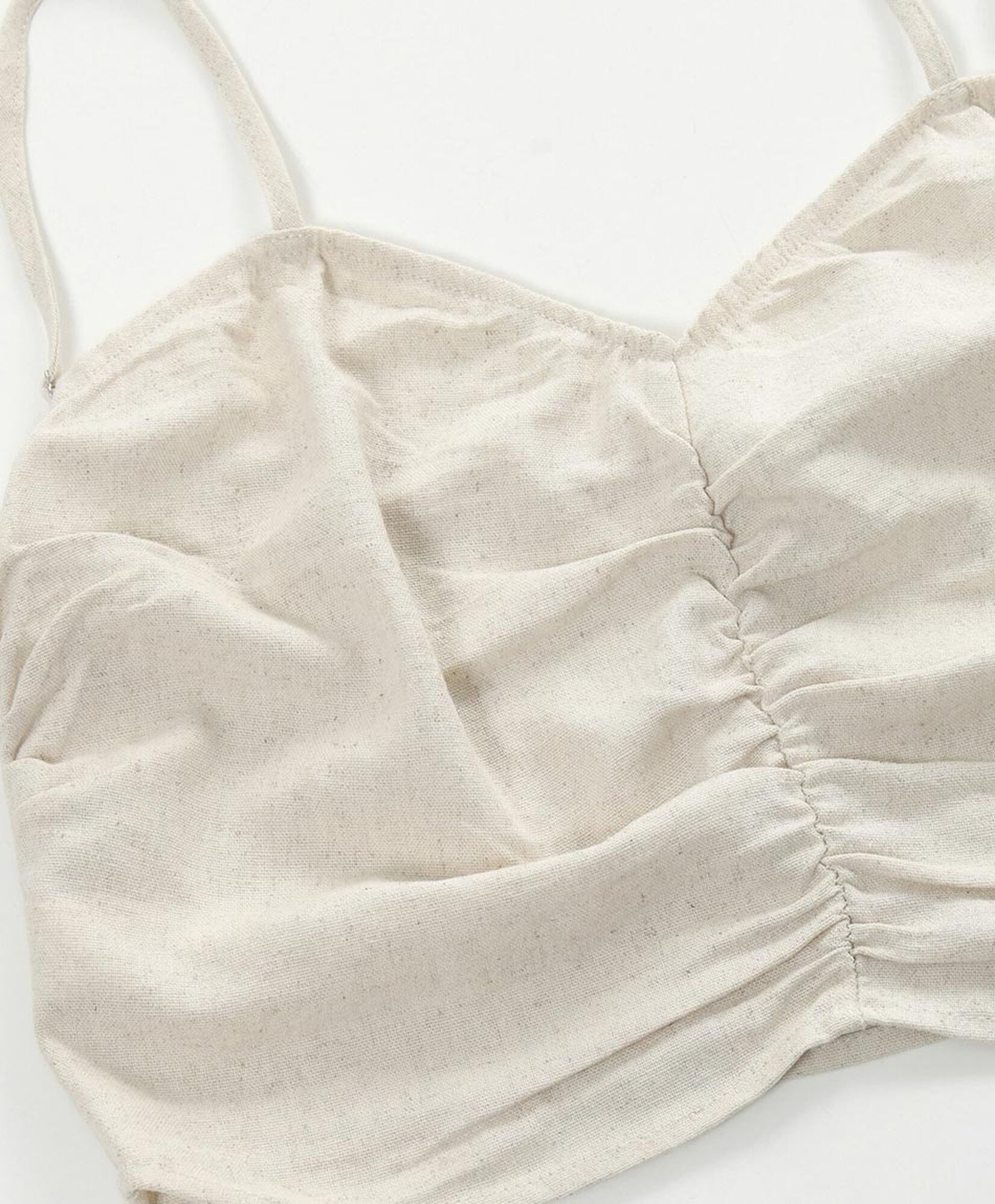 Blusa mujer lino crop Blusa mujer lino crop