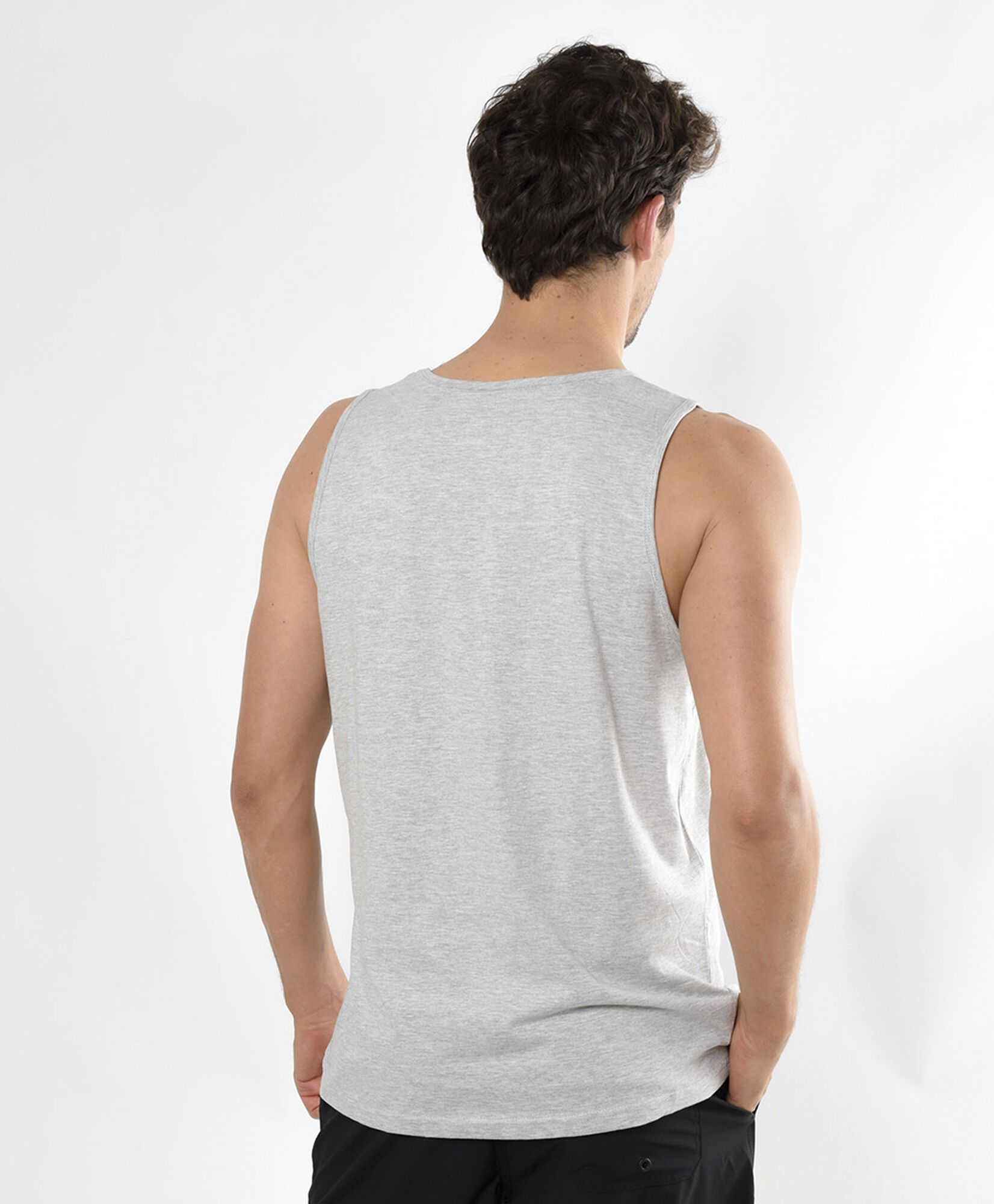 Polera hombre estampado frase sin mangas Polera hombre estampado frase sin mangas