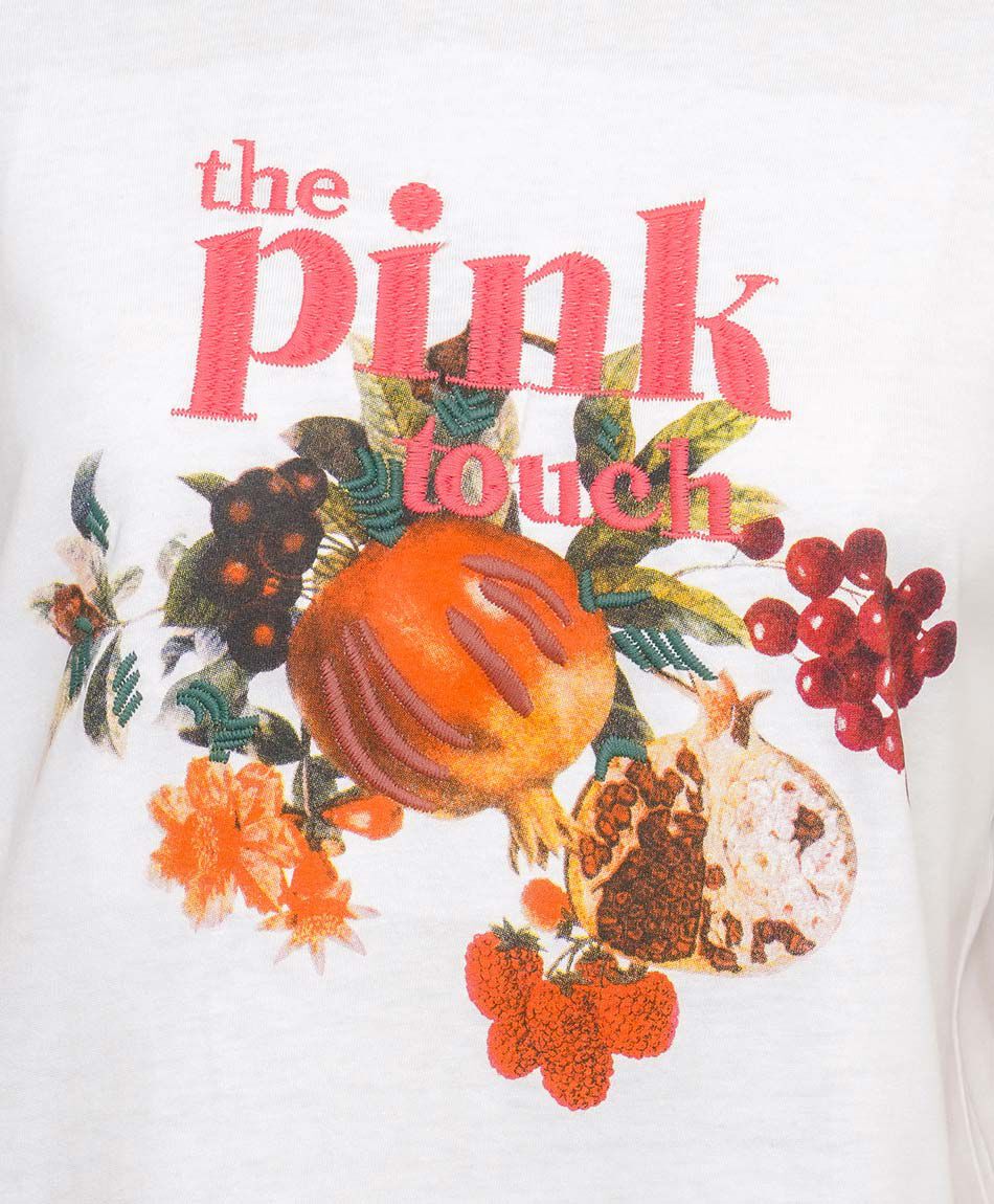 Polera mujer estampado frutas