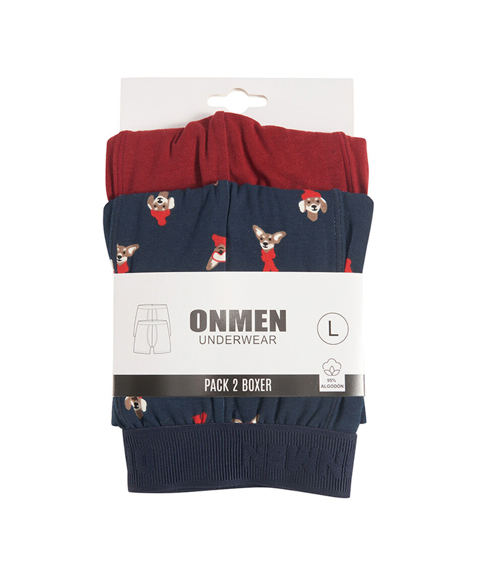 Pack 2 boxer hombre perritos