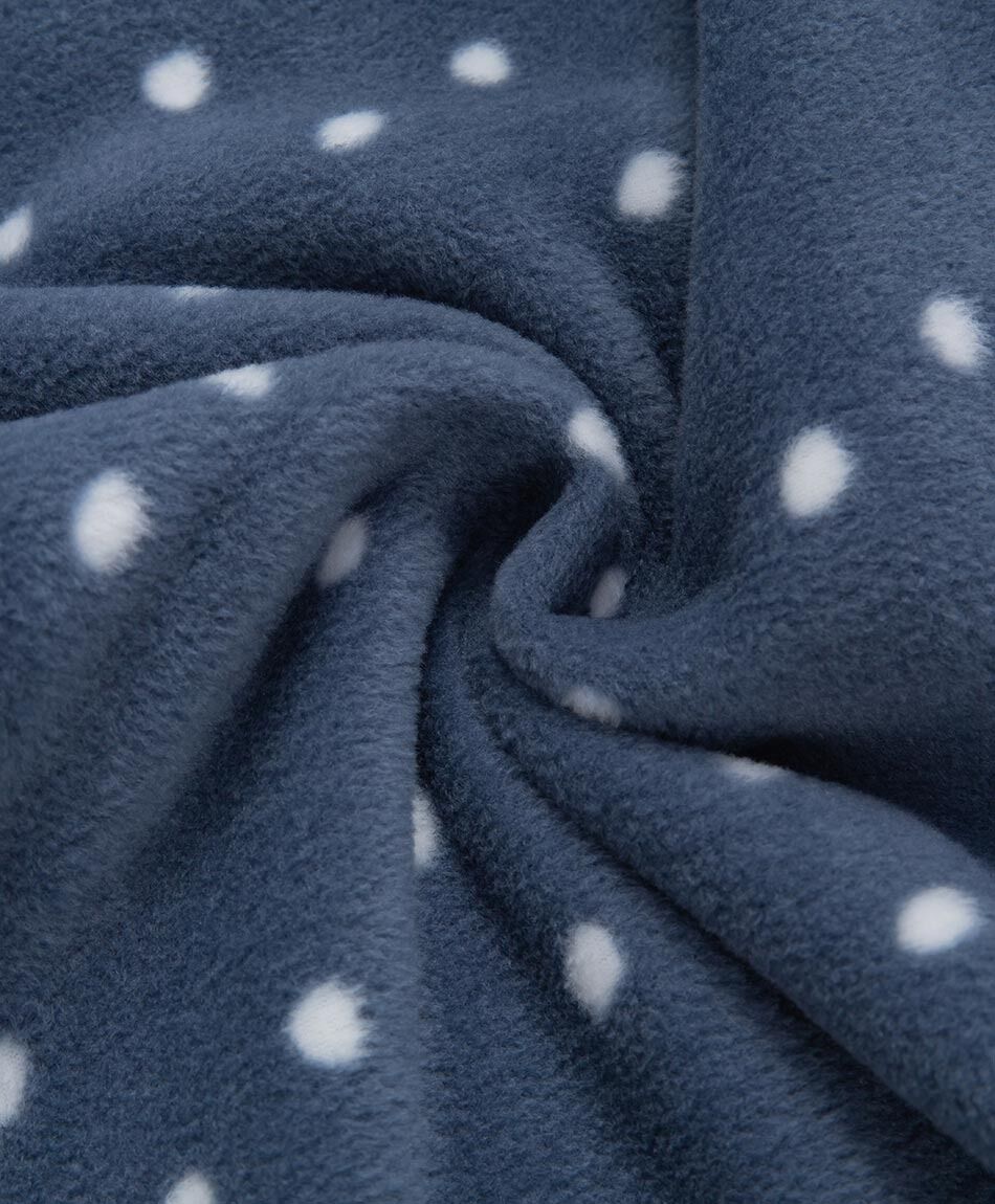 Pijama mujer polar lunares white