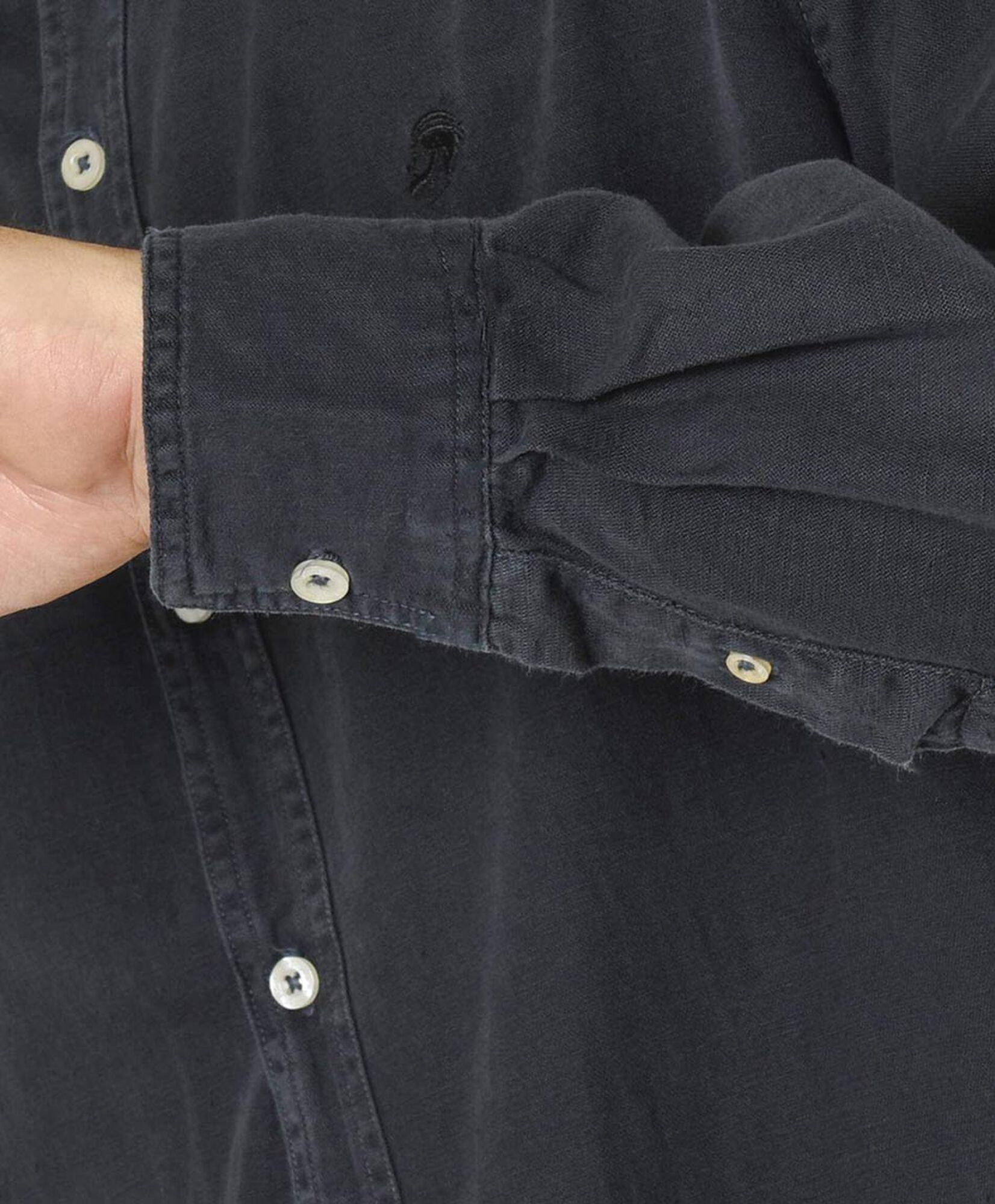 Camisa hombre lisa negra Camisa hombre lisa negra