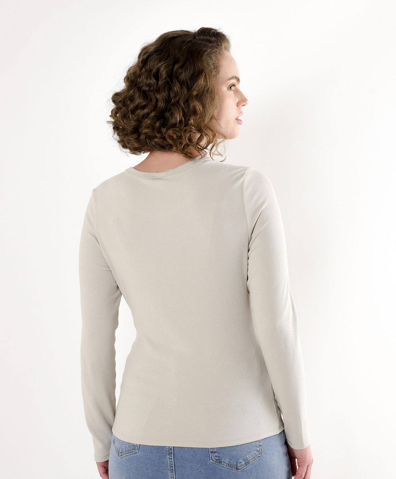 Polera mujer estampado cintas Polera mujer estampado cintas
