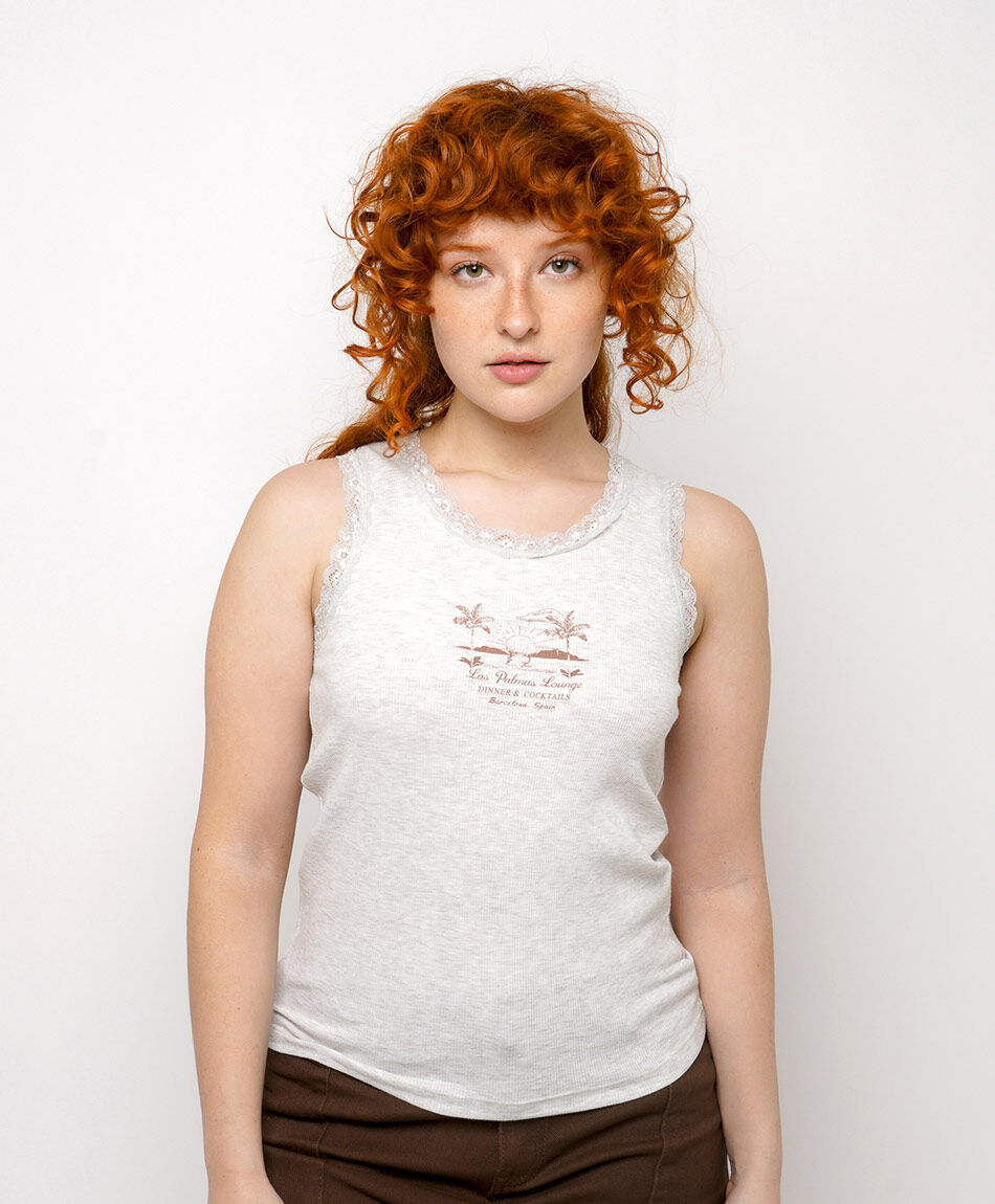 Polera mujer estampado beach