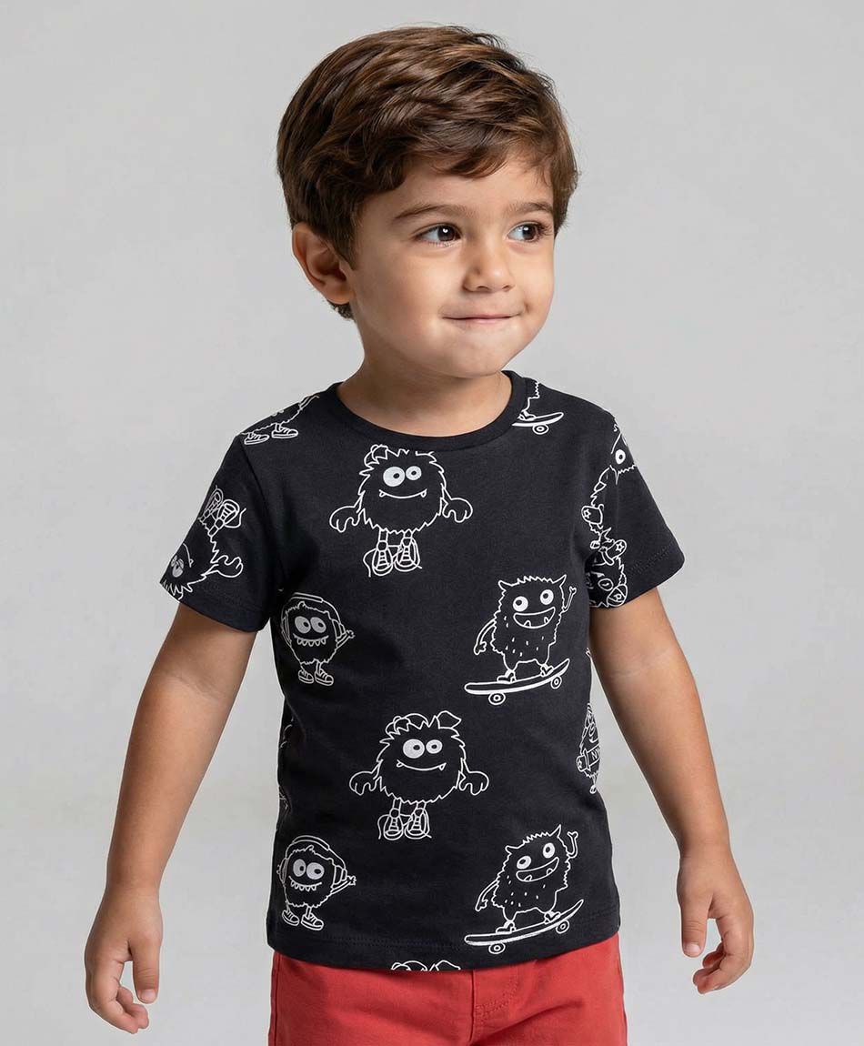 Polera beb&eacute; mounstritos