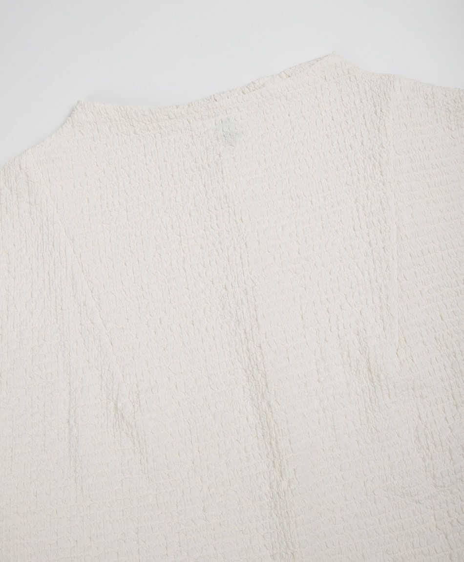 Polera mujer mini cuello textura
