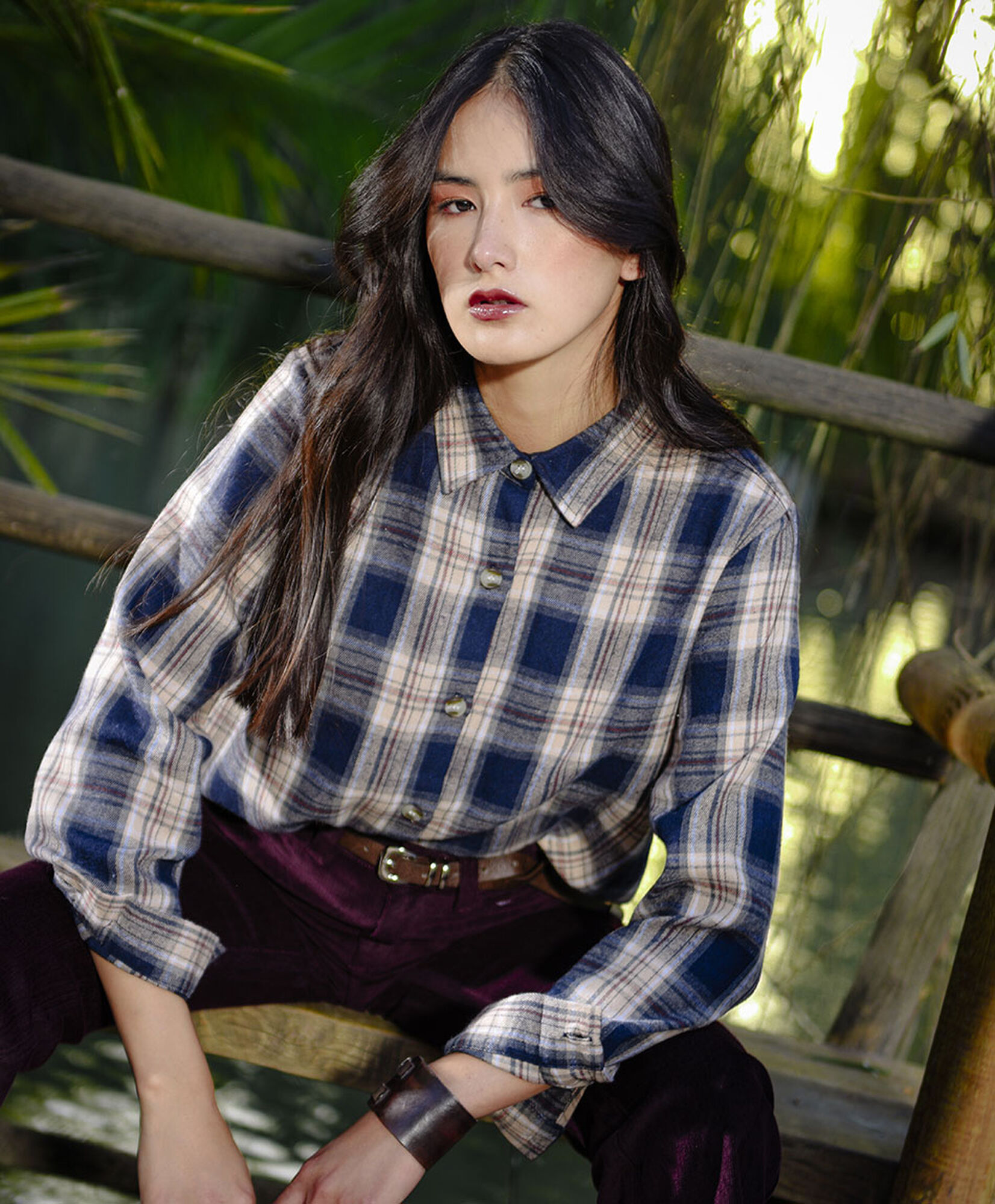 Blusa mujer escocesa Blusa mujer escocesa