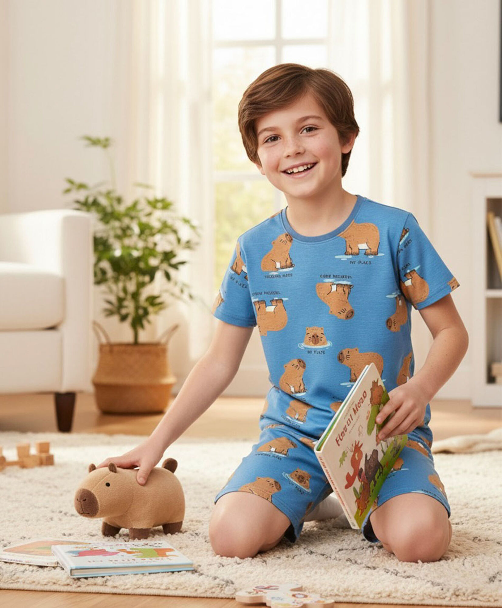Pijama niño capibaras Pijama niño capibaras