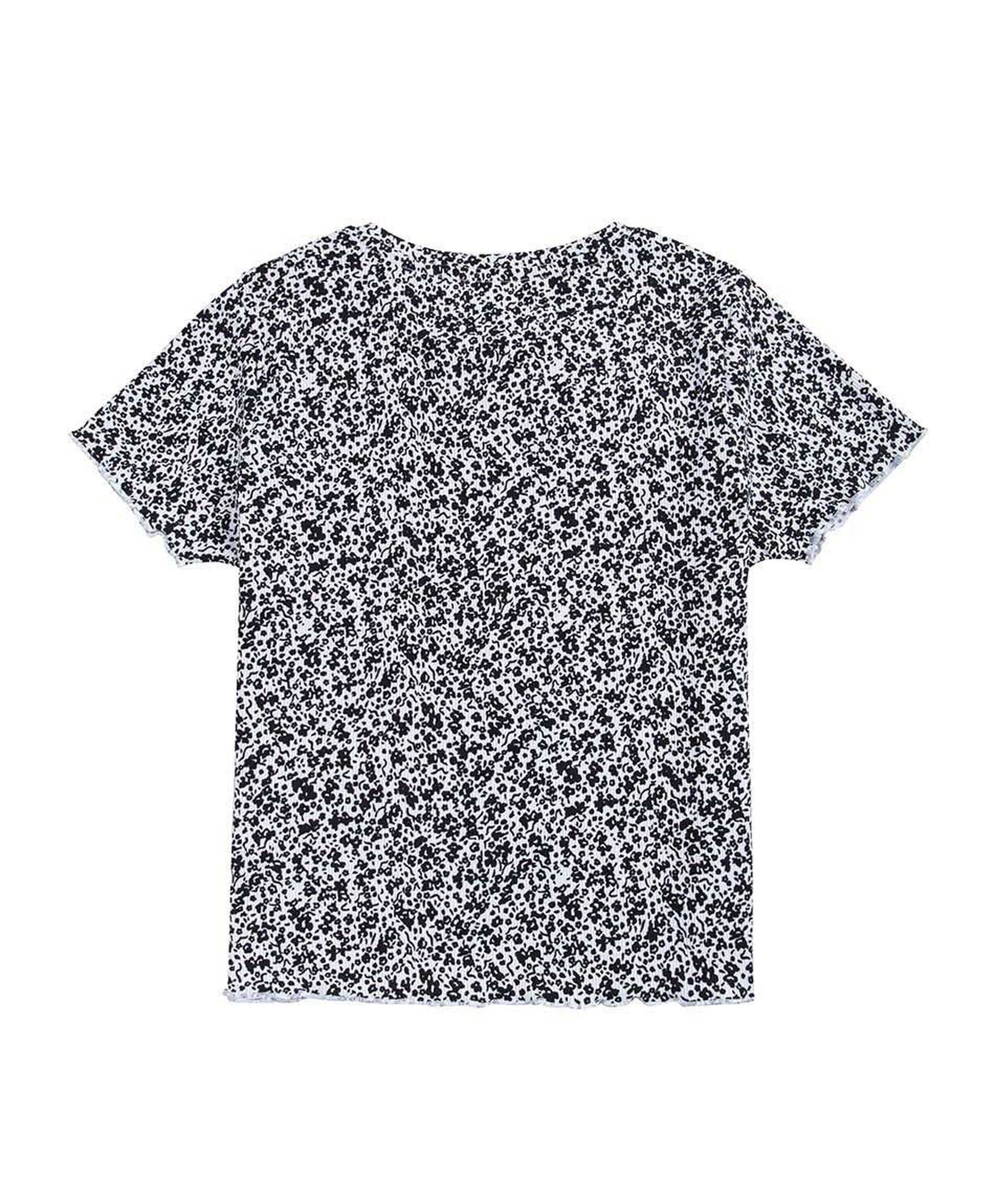 Polera niña textura floreada Polera niña textura floreada