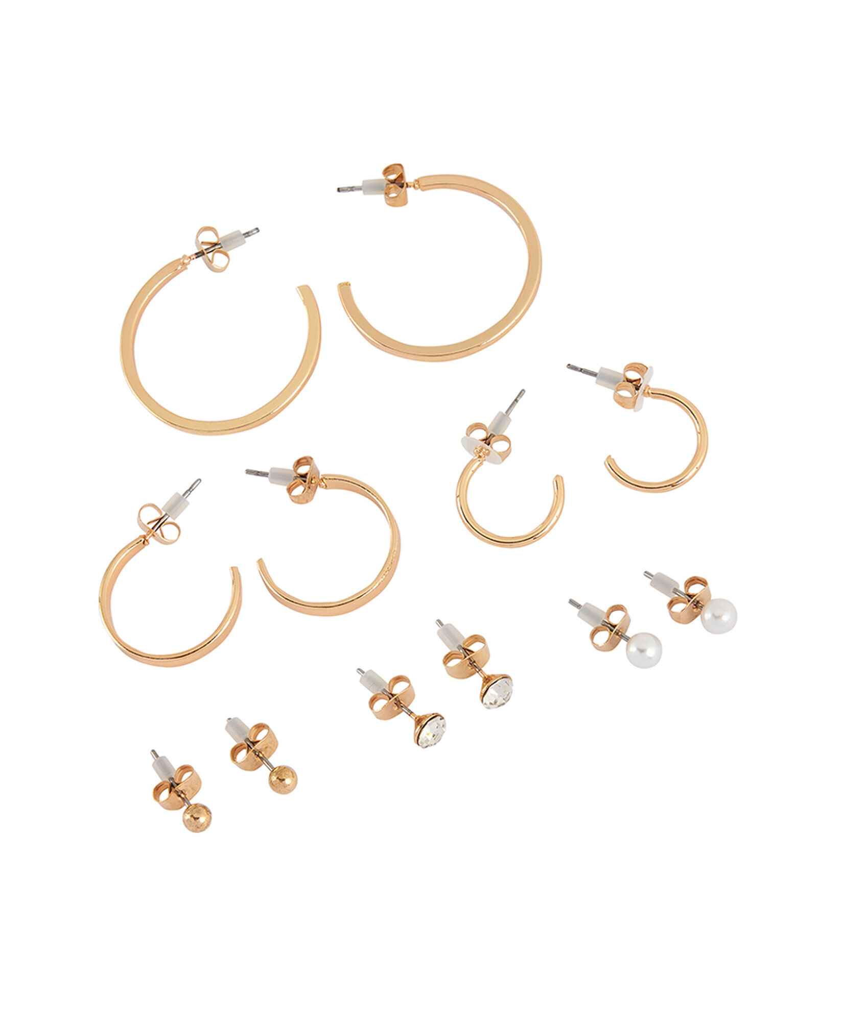 Set 6 aros mujer dorados Set 6 aros mujer dorados
