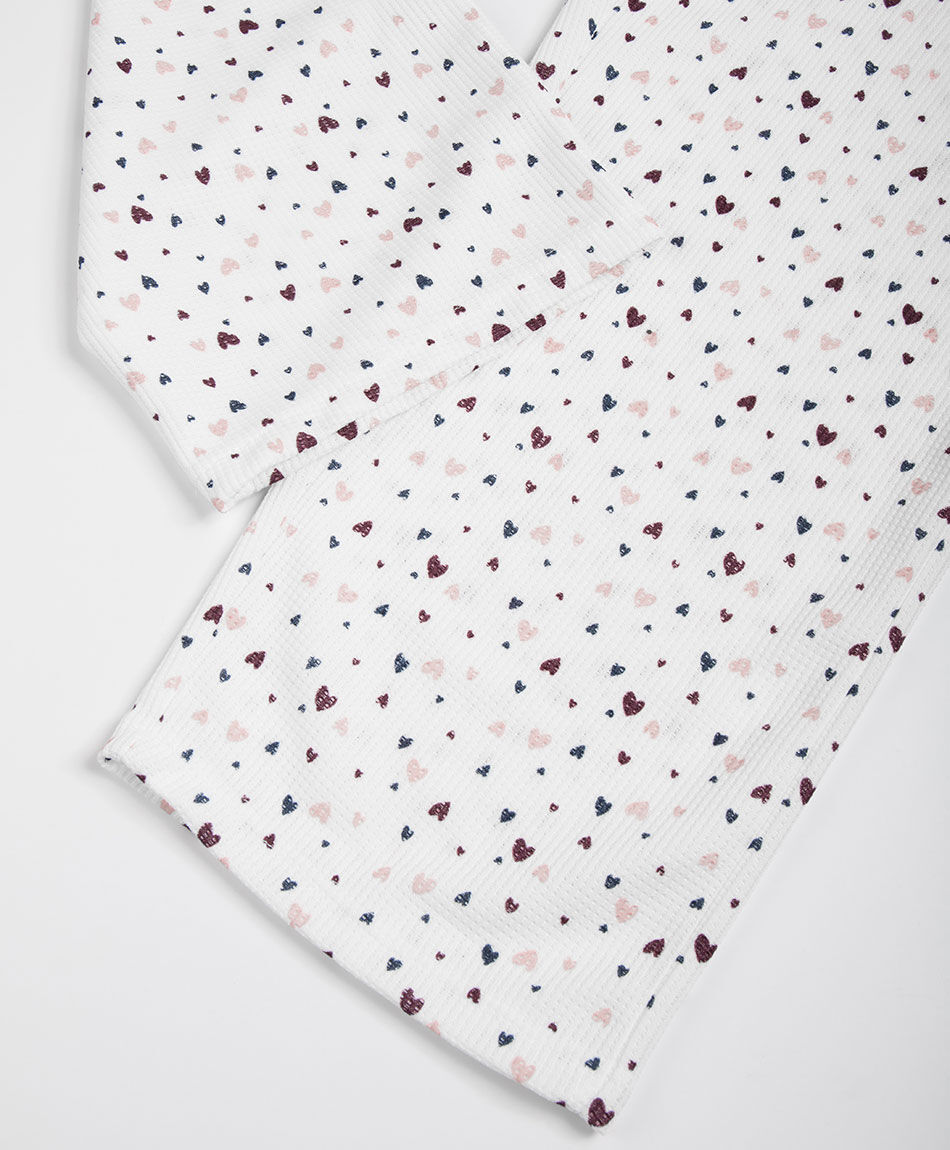 Pijama mujer jacquard heart