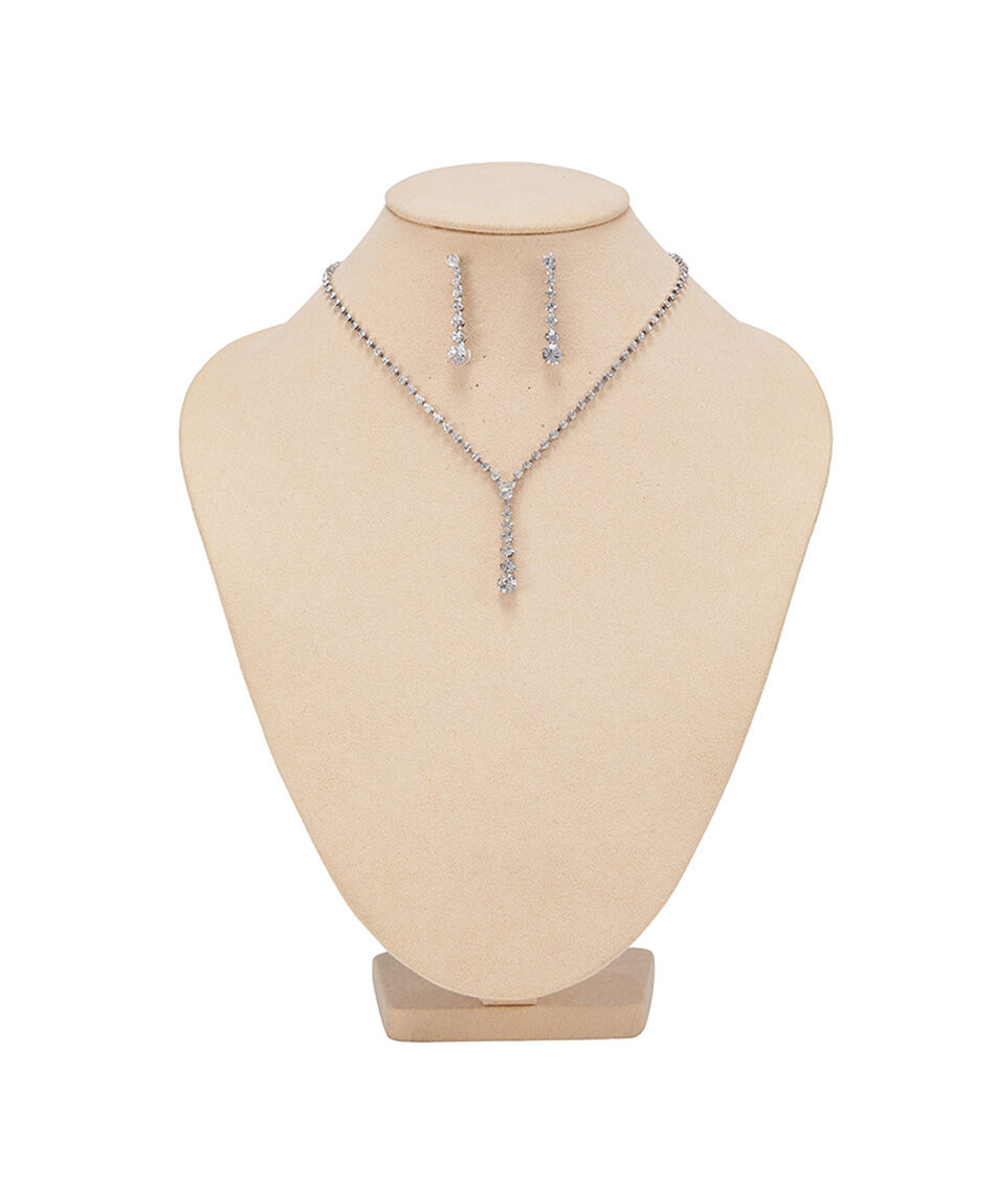 Set collar + aros mujer diamonds