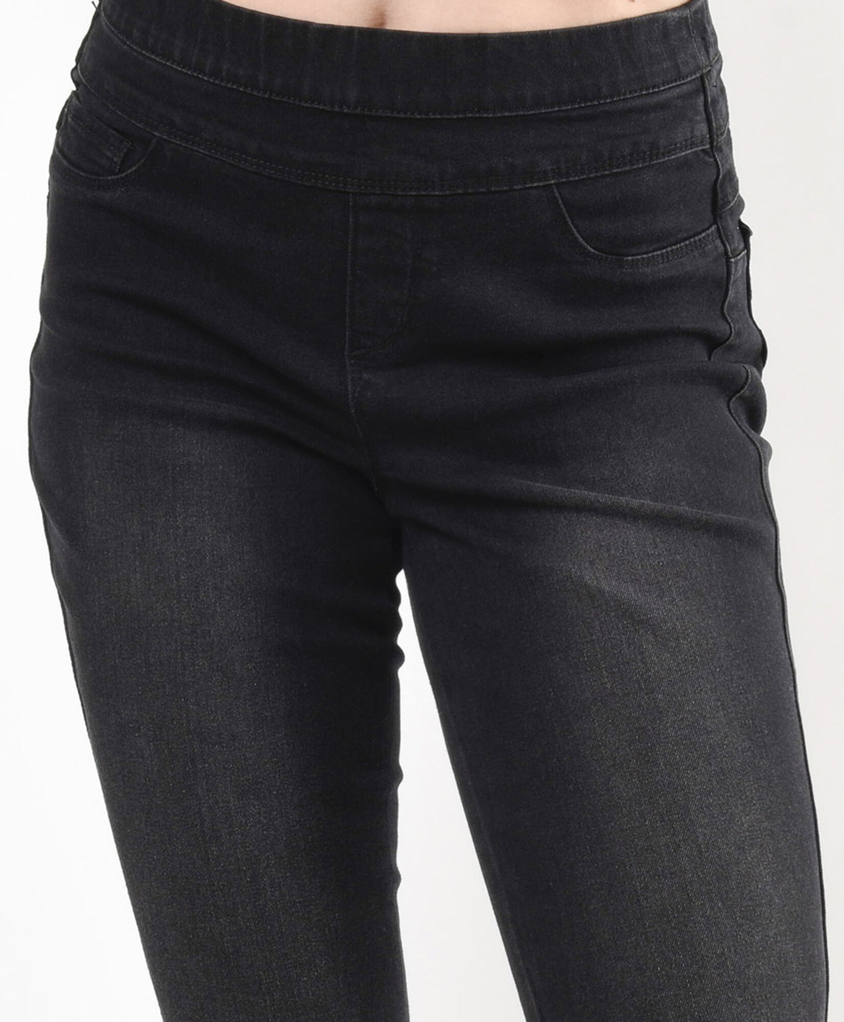 Jeans mujer leggins doble pretina skinny fit negro Jeans mujer leggins doble pretina skinny fit negro