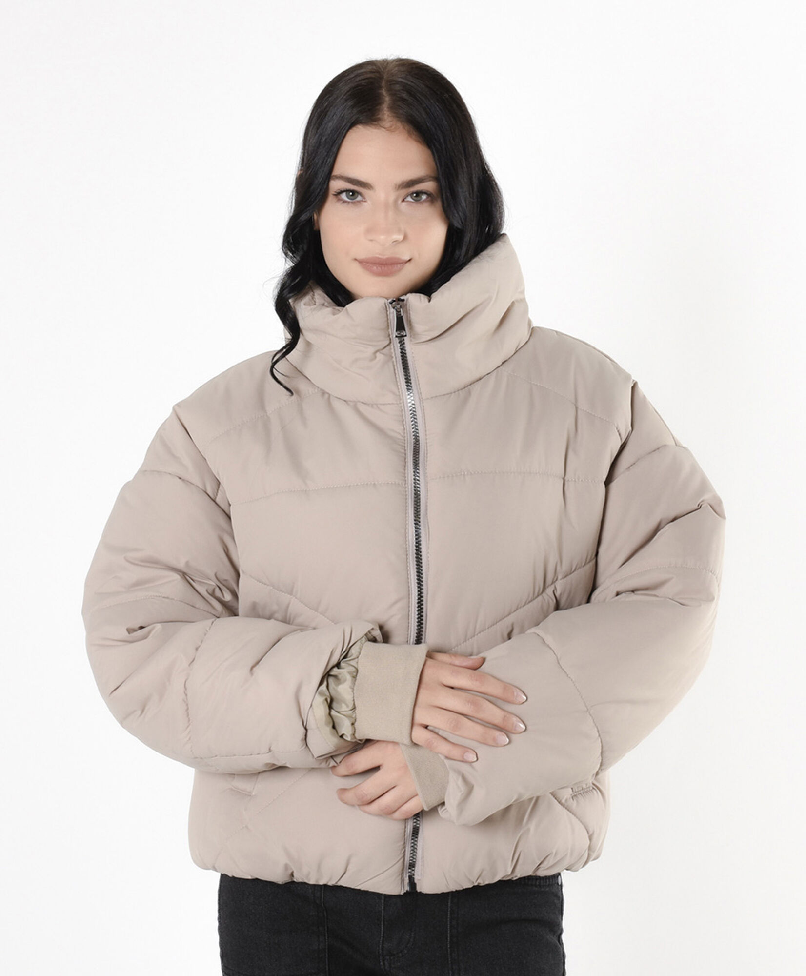 Parka mujer puffa beige Parka mujer puffa beige