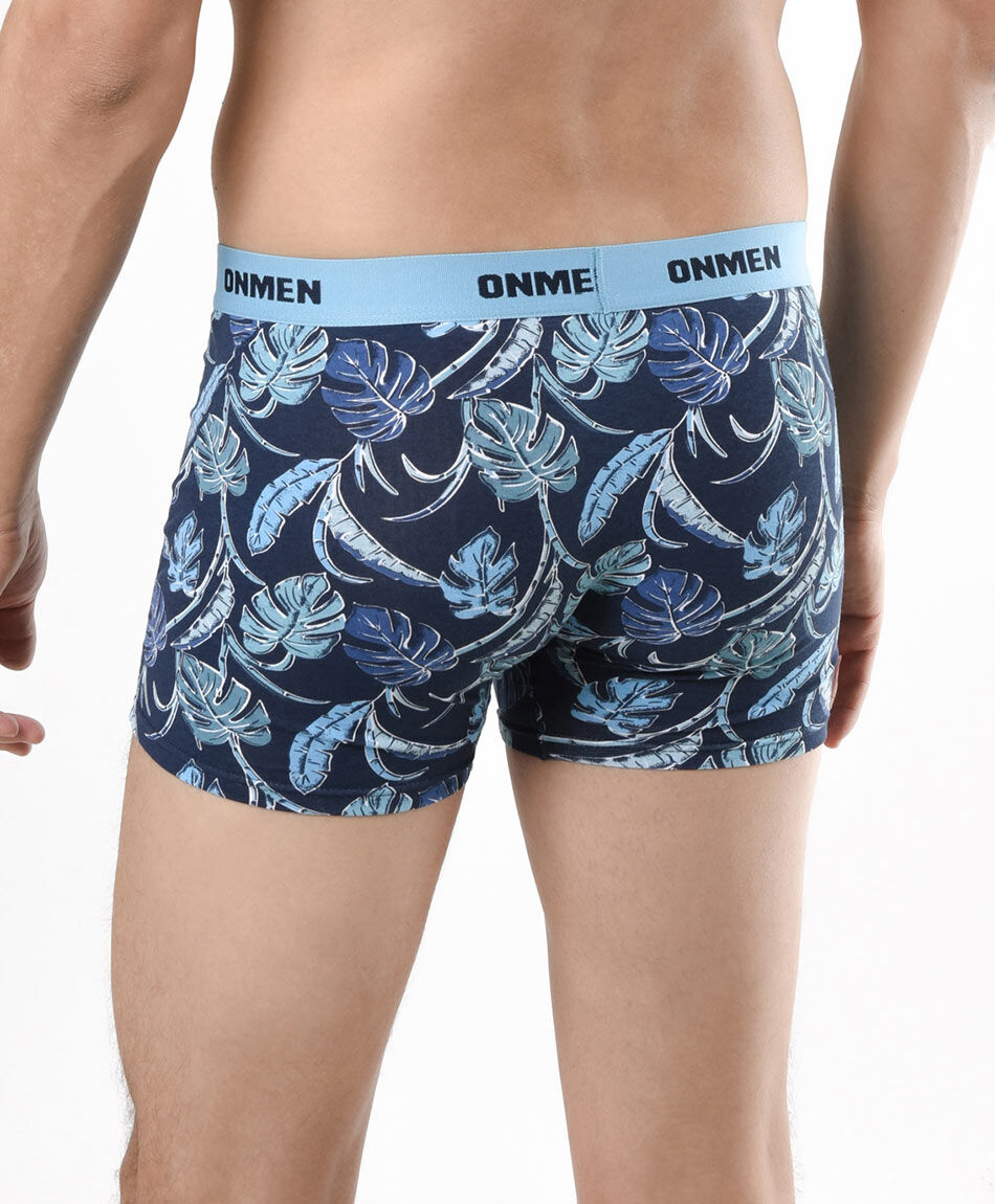 Pack 2 boxer hombre jaspeado hojas