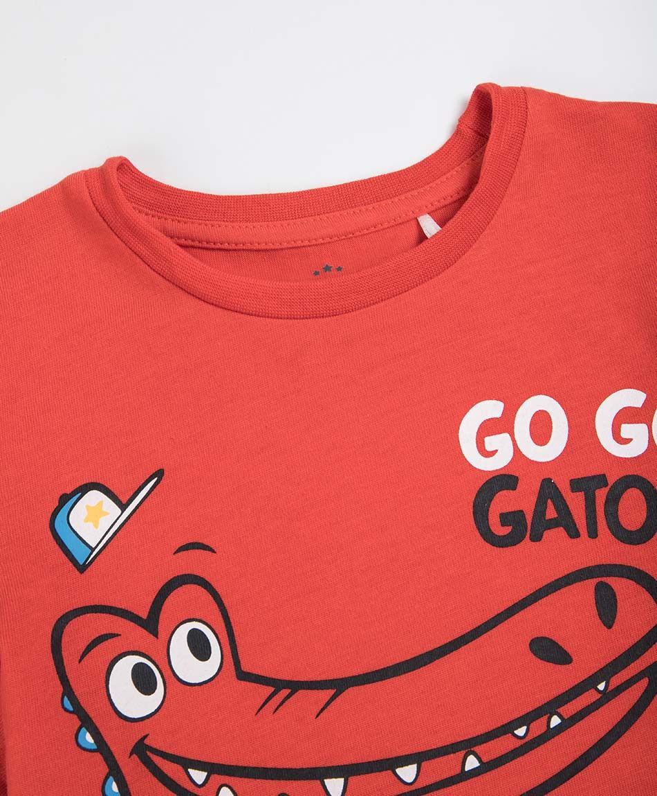 Polera beb&eacute; cocodrilo skate