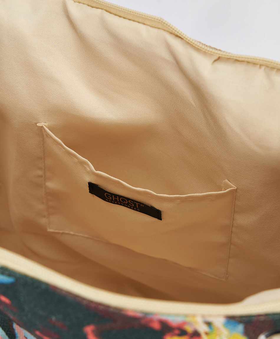 Bolso playa mujer floreado