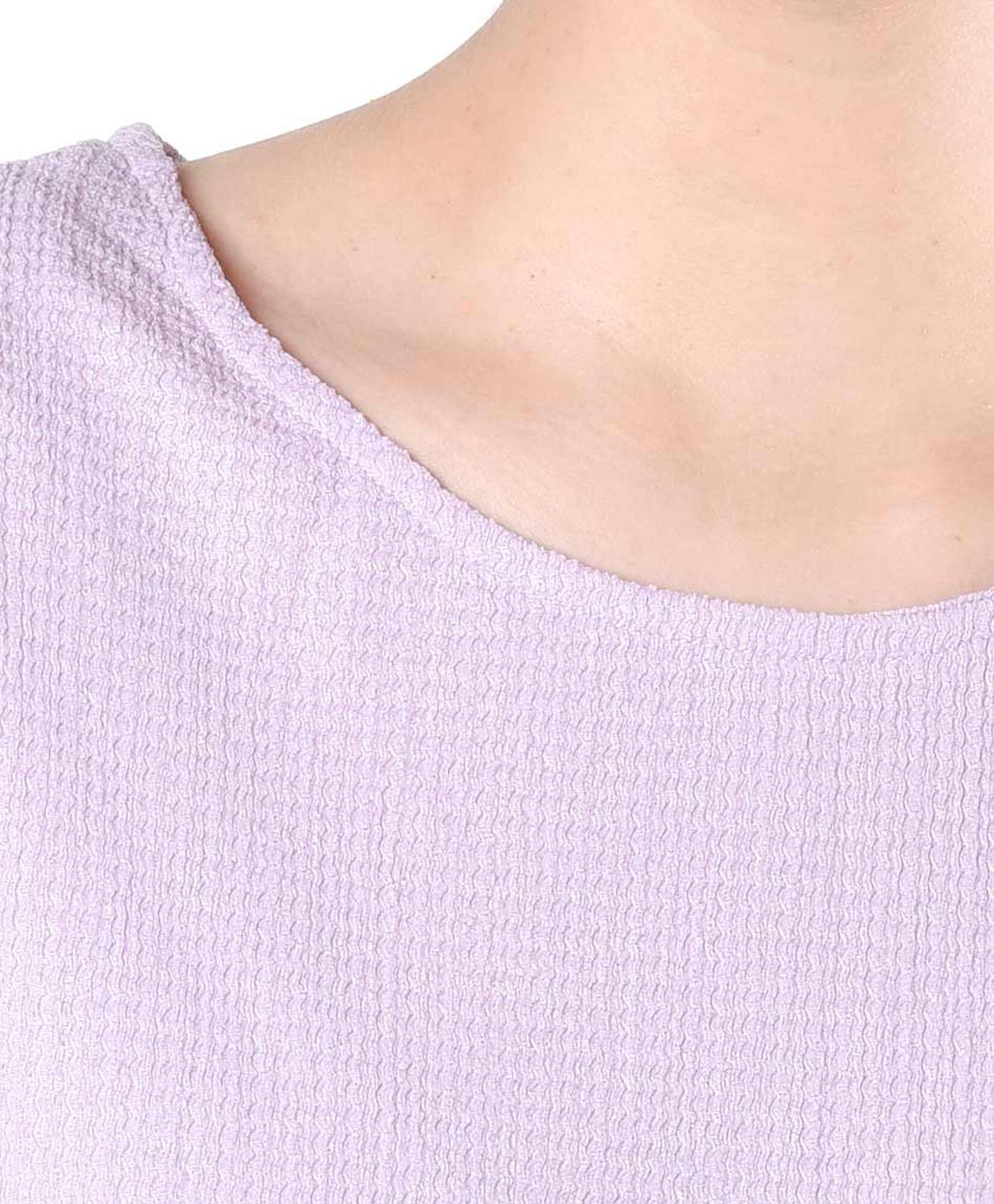 Polera mujer textura lila Polera mujer textura lila