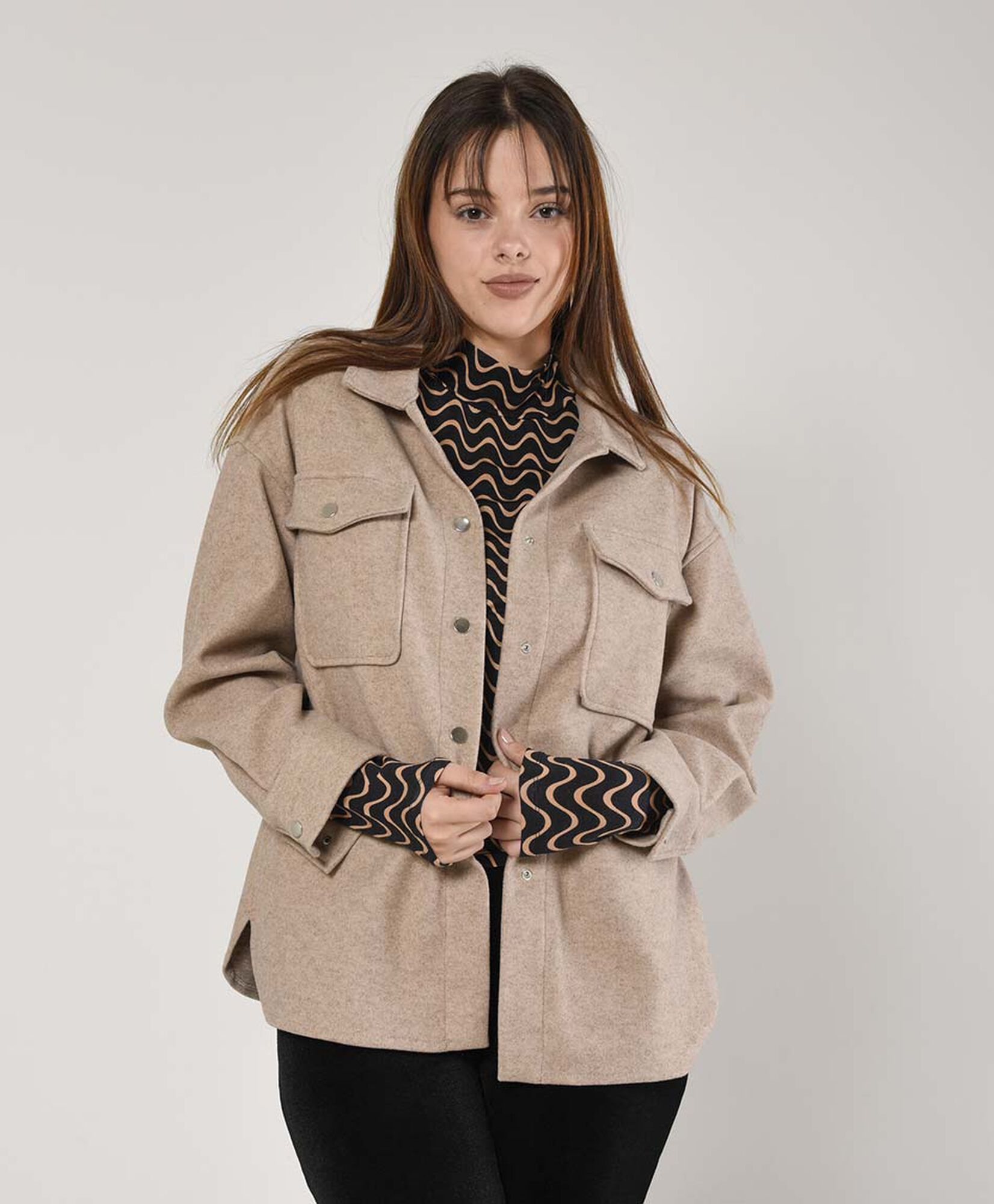 Chaqueta mujer lisa bolsillos Chaqueta mujer lisa bolsillos