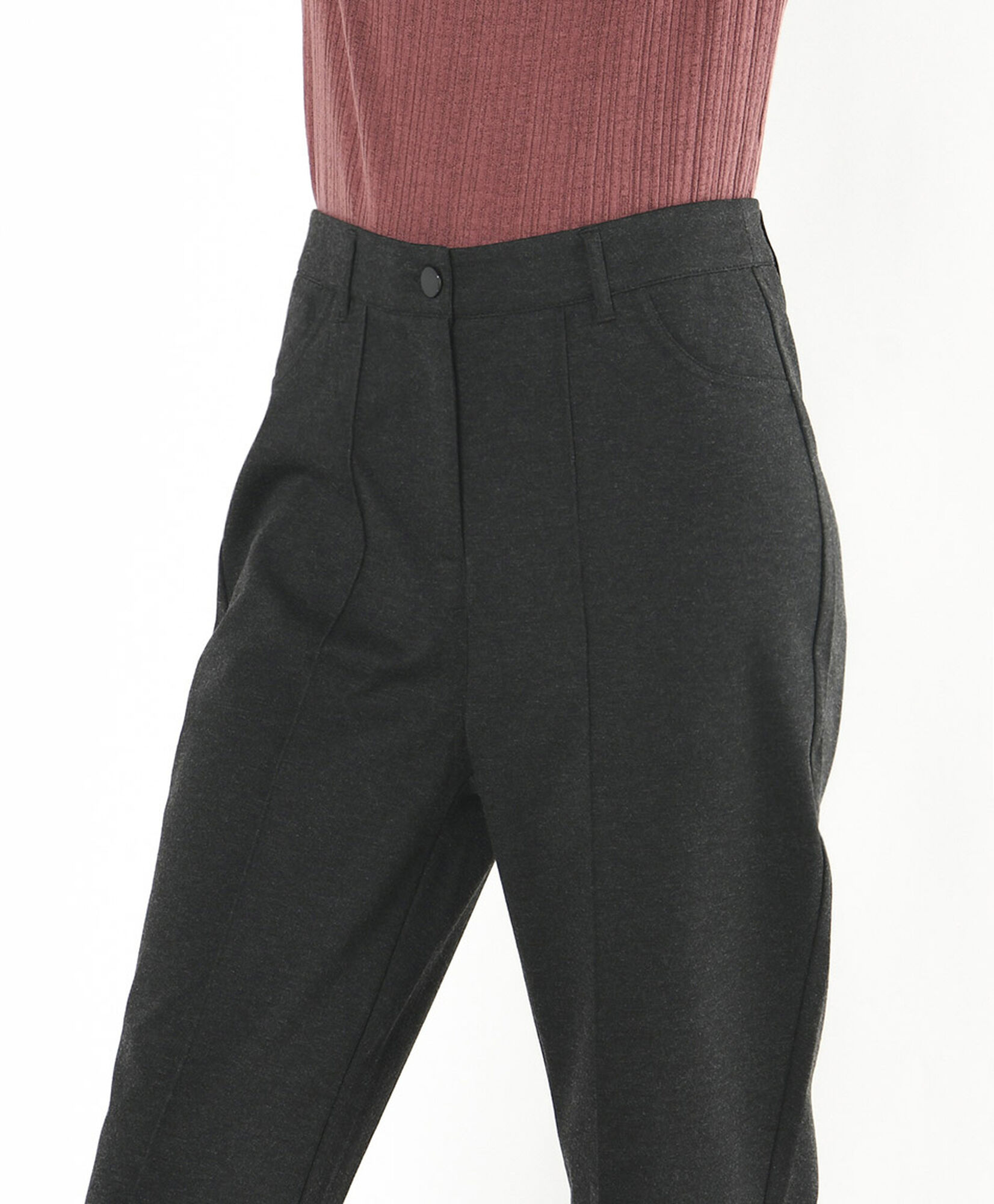 Pantalón mujer jersey skinny fit gris Pantalón mujer jersey skinny fit gris