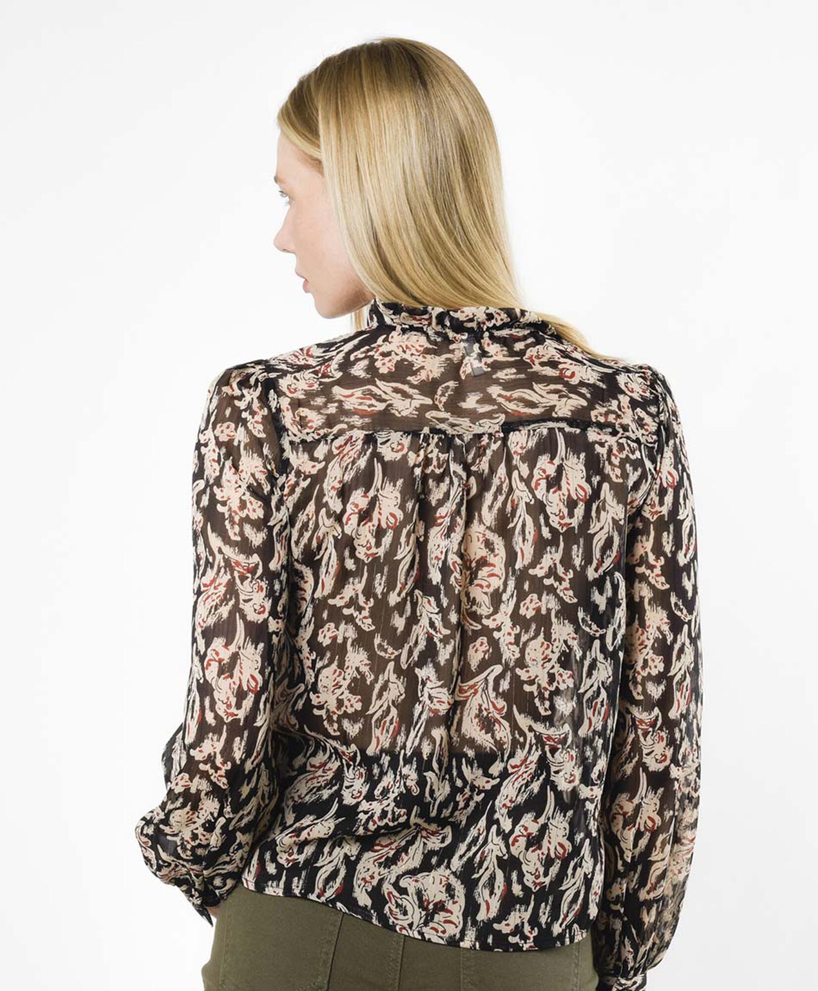 Blusa mujer estampado transparente Blusa mujer estampado transparente