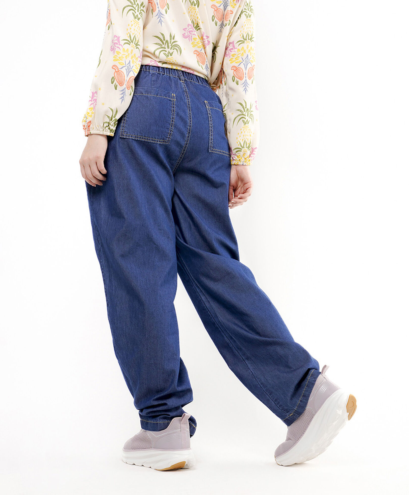 Pantalón mujer tencel costuras Pantalón mujer tencel costuras