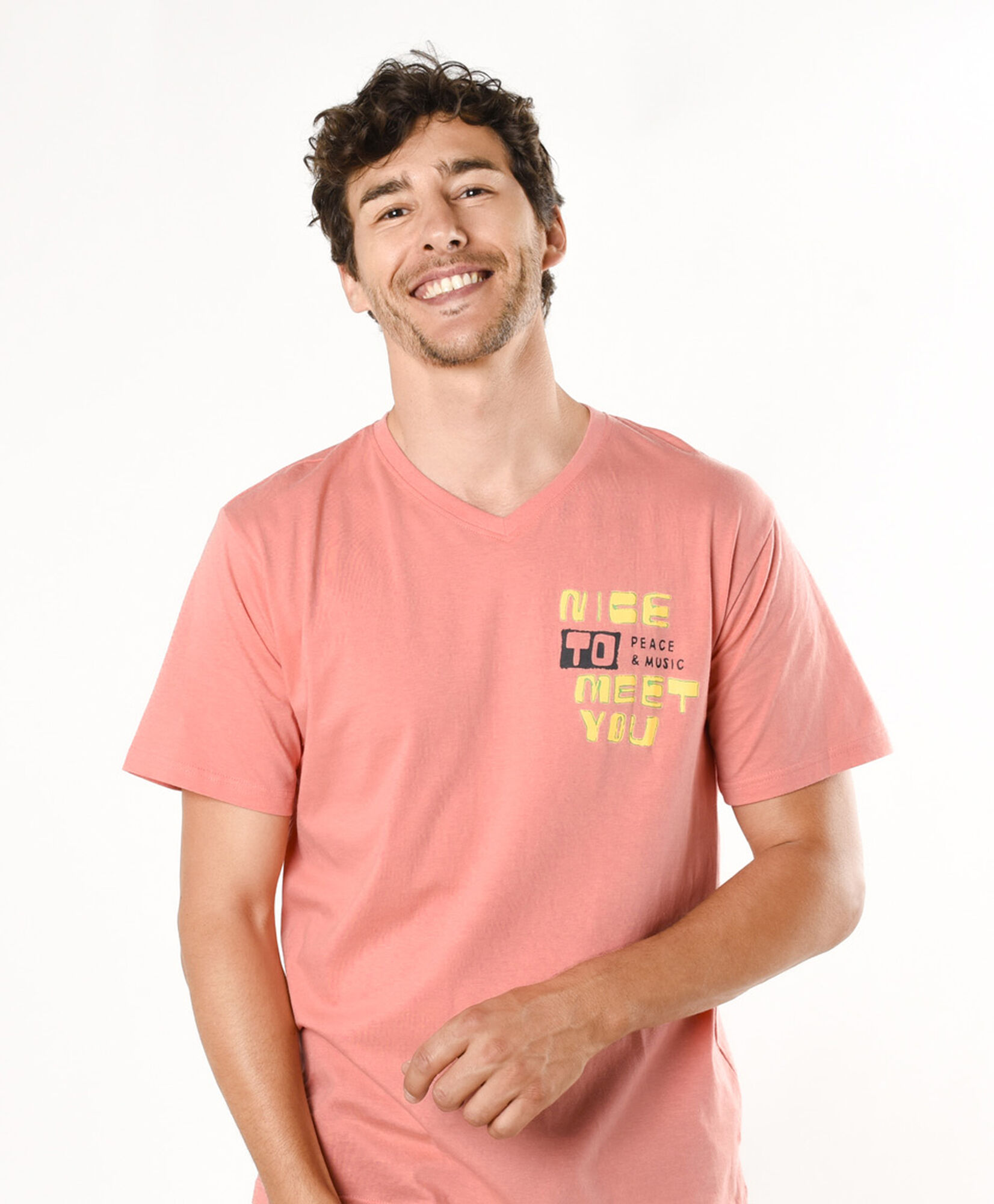Polera hombre doble estampado frase Polera hombre doble estampado frase