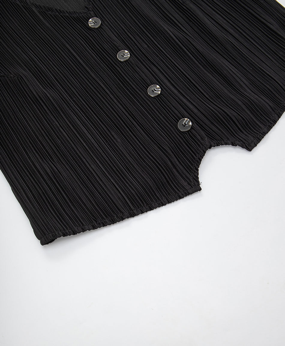 Vest mujer rib sat&iacute;n
