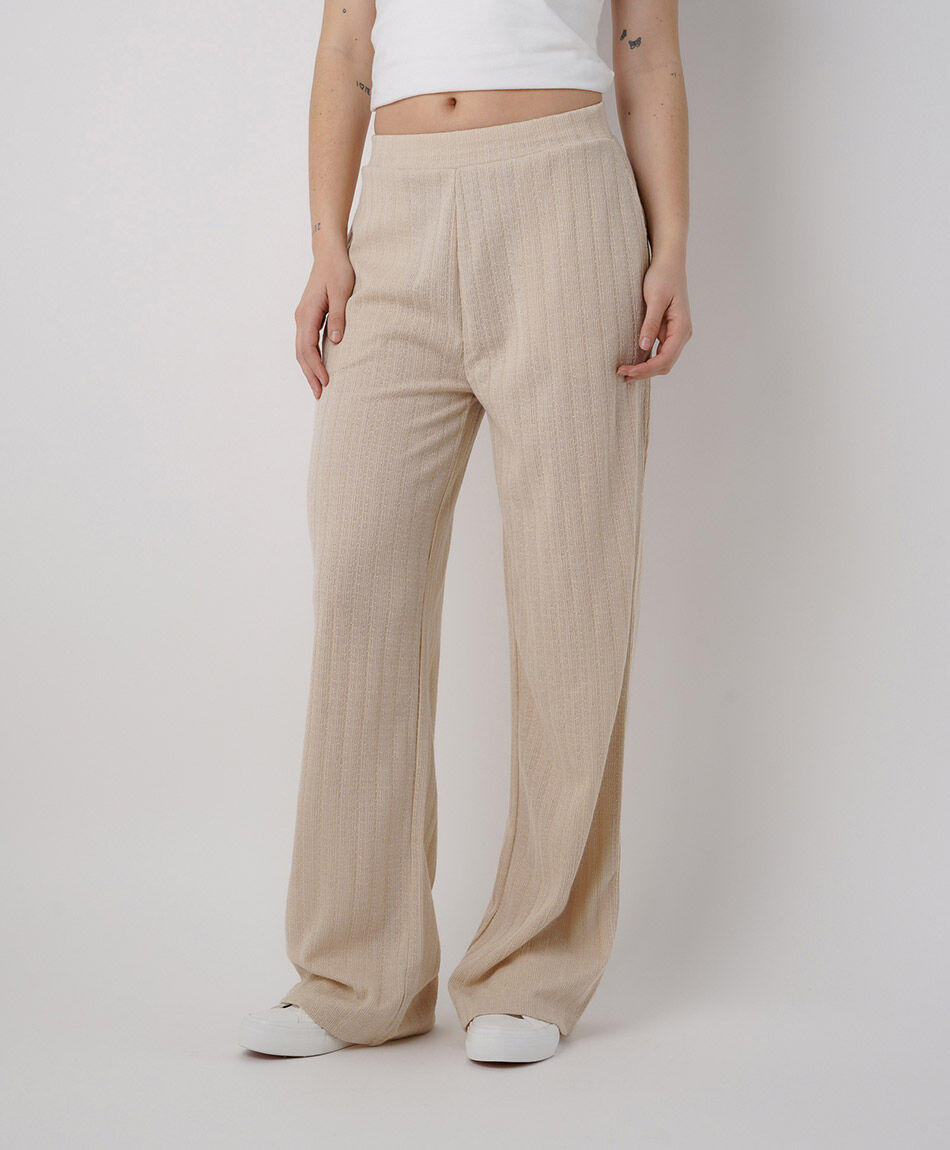 Pantal&oacute;n mujer estilo tejido
