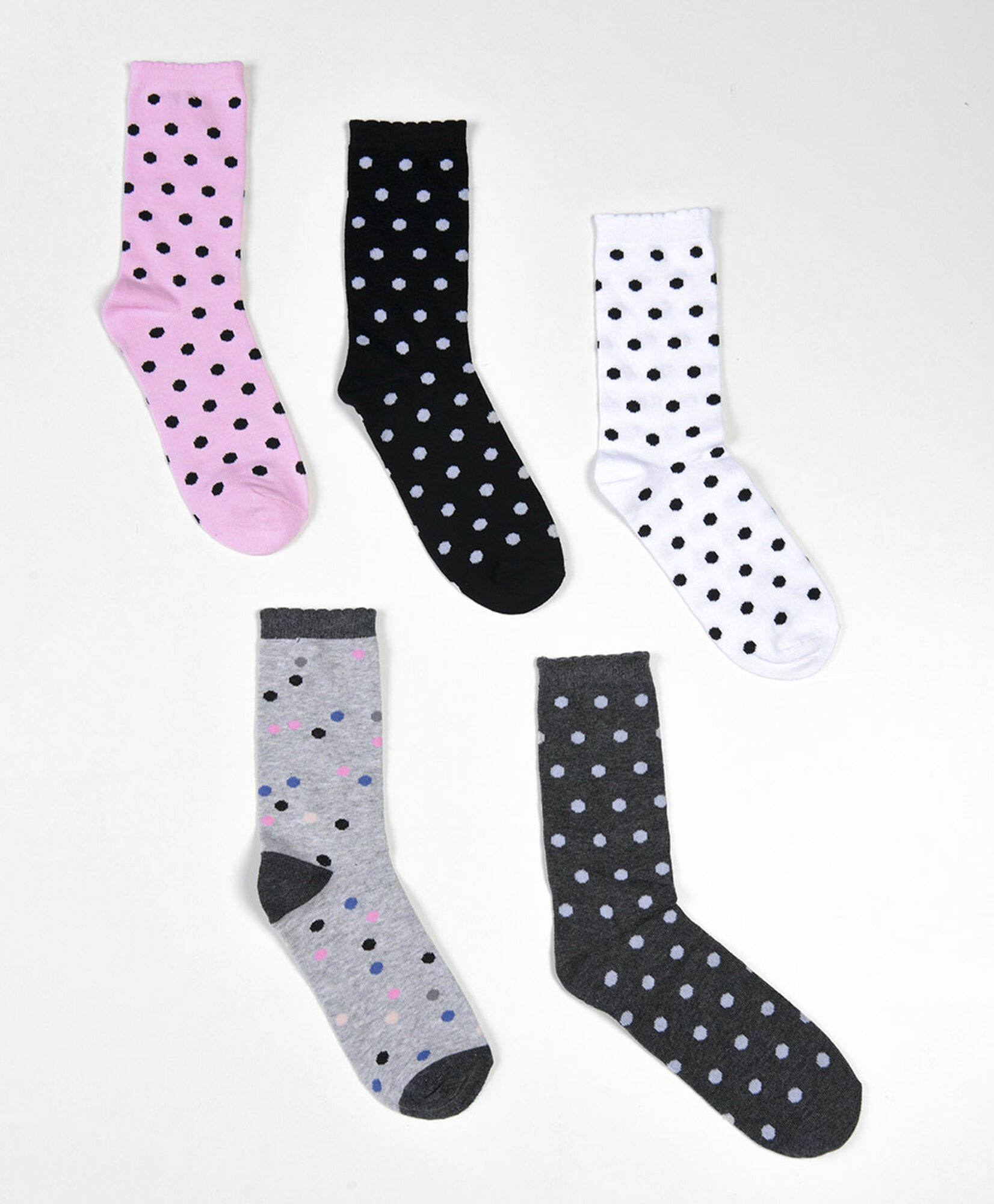 Pack 5 calcetines mujer largos puntos Pack 5 calcetines mujer largos puntos