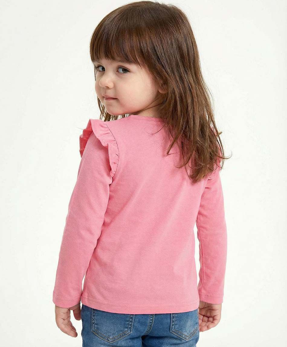 Polera beb&eacute; estampado gatuno