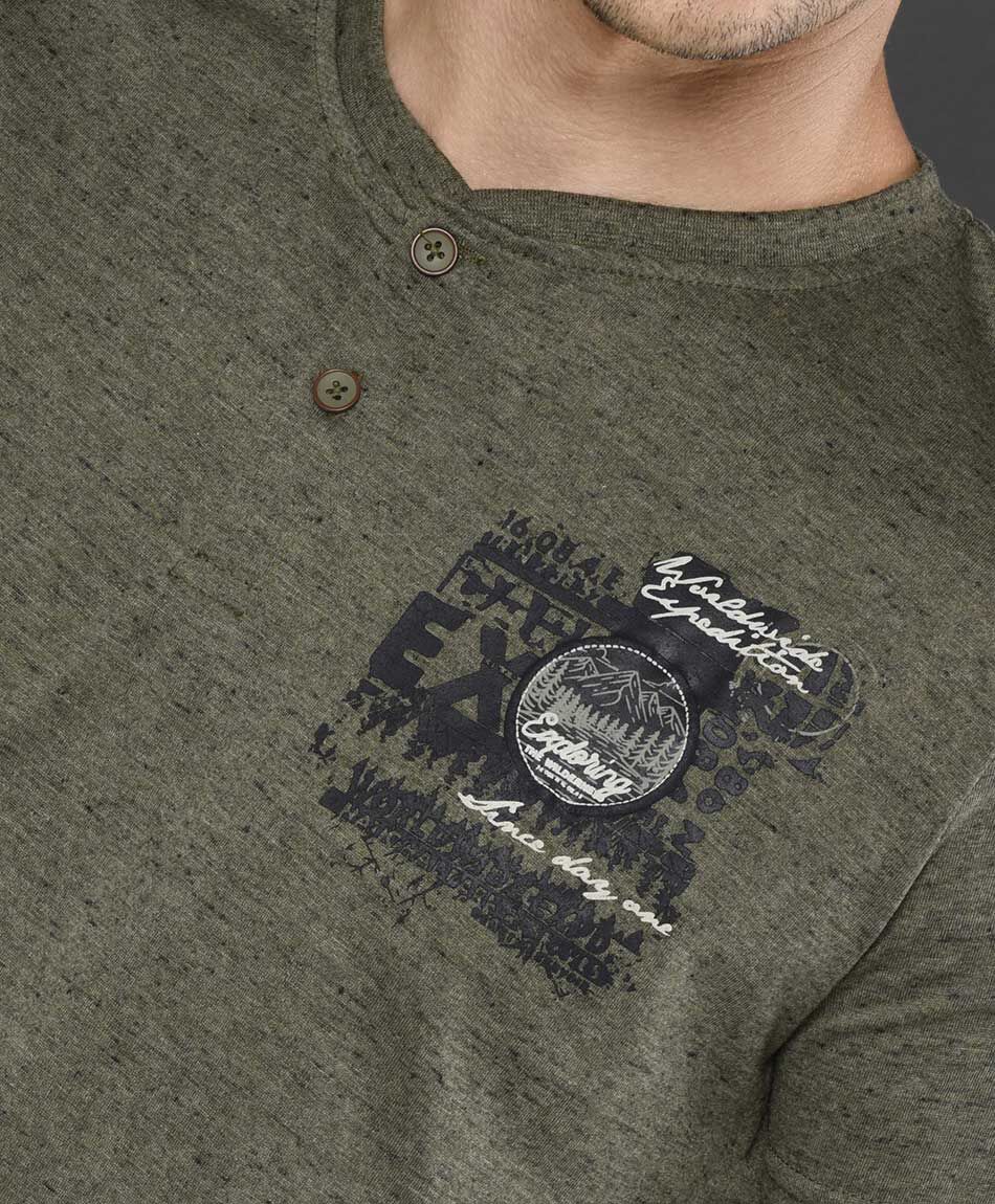 Polera hombre botones