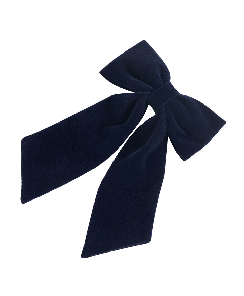 Pinche escolar velvet azul